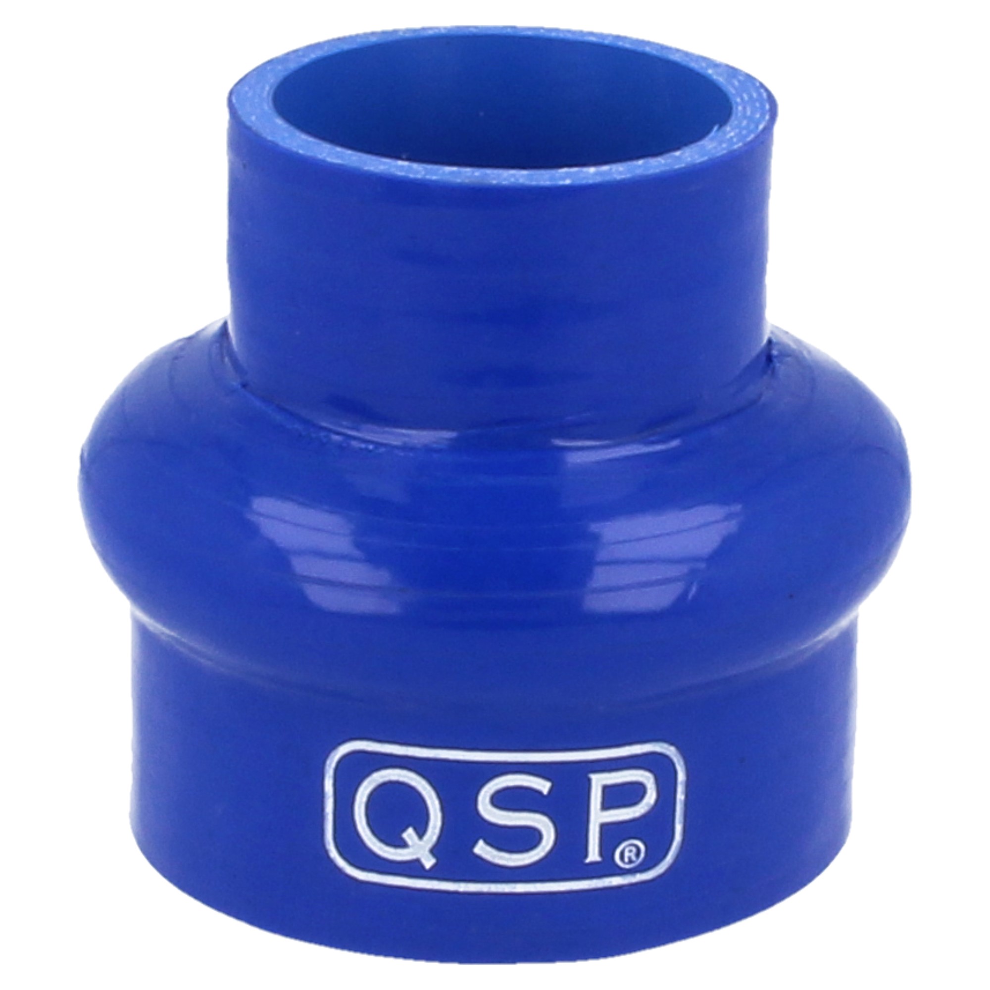 QSP Silikon Wulstverbinder - Reduzierung - 89-76mm - Blau