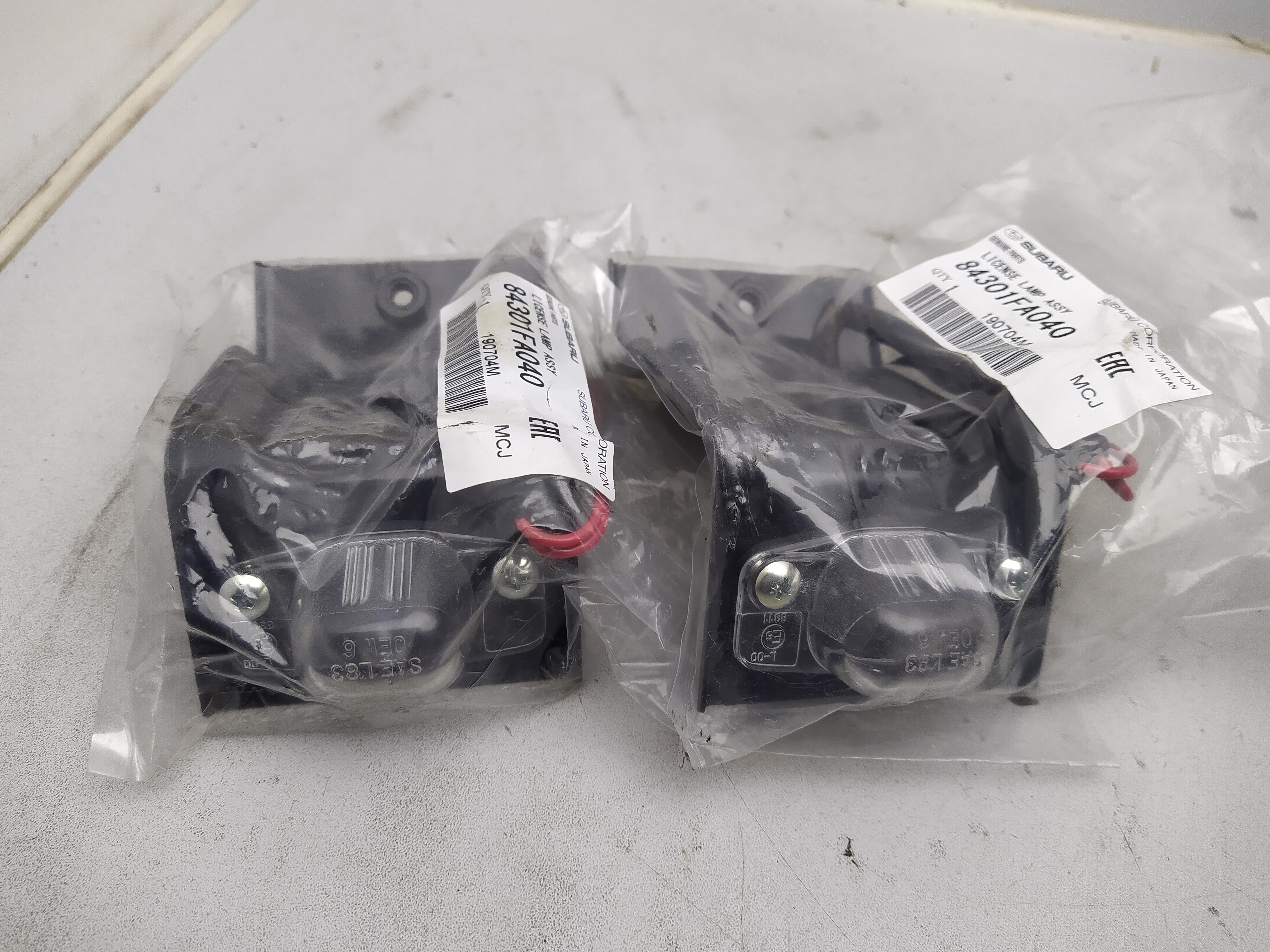 Paar Kennzeichenleuchten NEU für Subaru Impreza GC GF 93-00