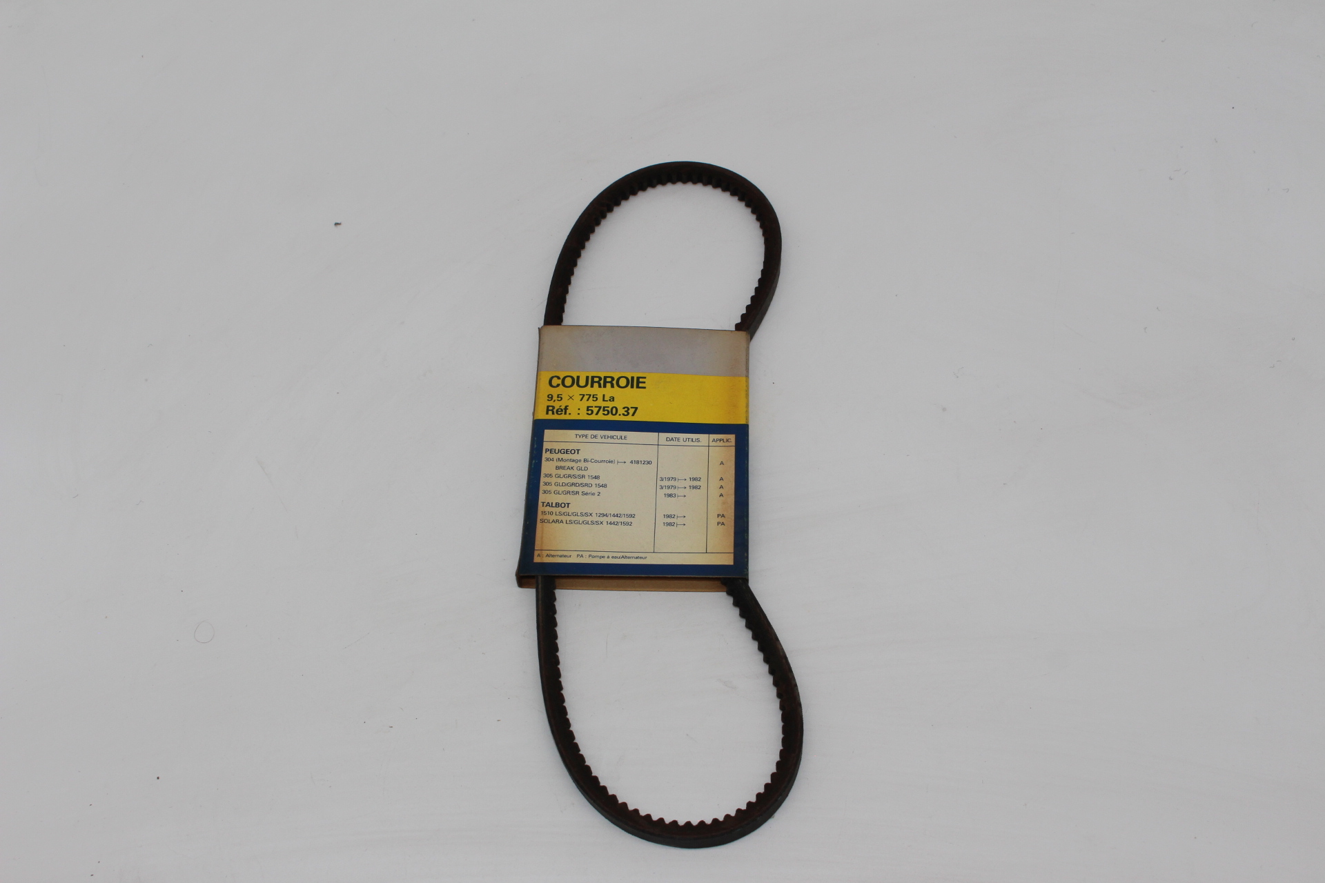 Peugeot 305 J5 / Citroen C25 Keilriemen 10x775 575037 NEU NOS NEW