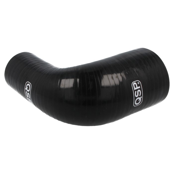 QSP Silikonschlauch - 90° Reduzierung Bogen - 76-70mm - Schwarz