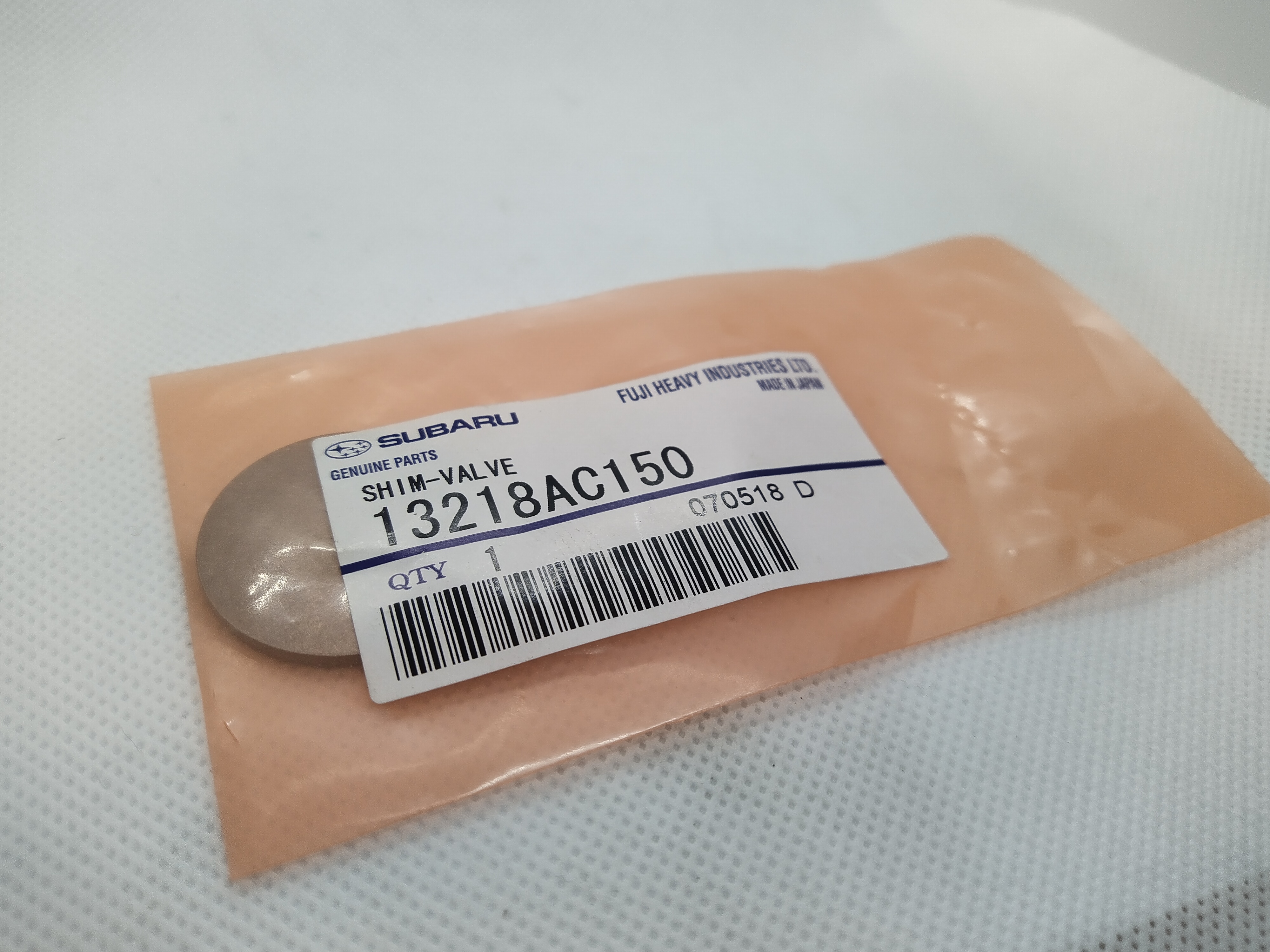 Ventileinstellplättchen SHIM-VAVLE SUBARU 206 13218AK050 Impreza / Leagcy / Forester