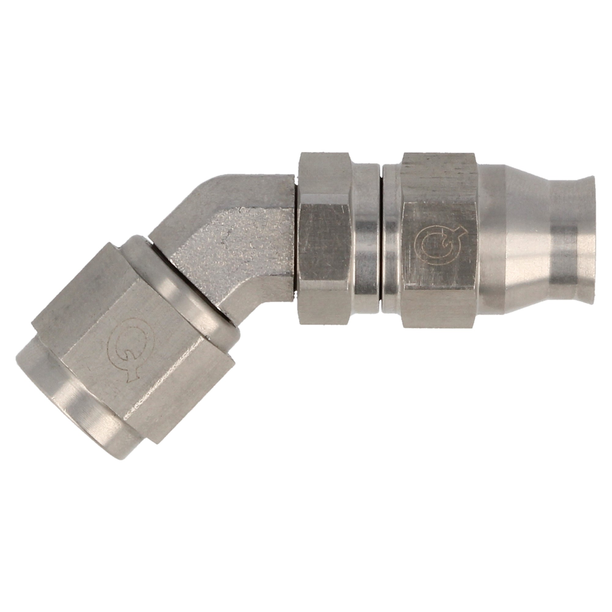 QSP Edelstahl Kupplungs- und Bremssystem Fitting weiblich 45° AN4 Dash 4