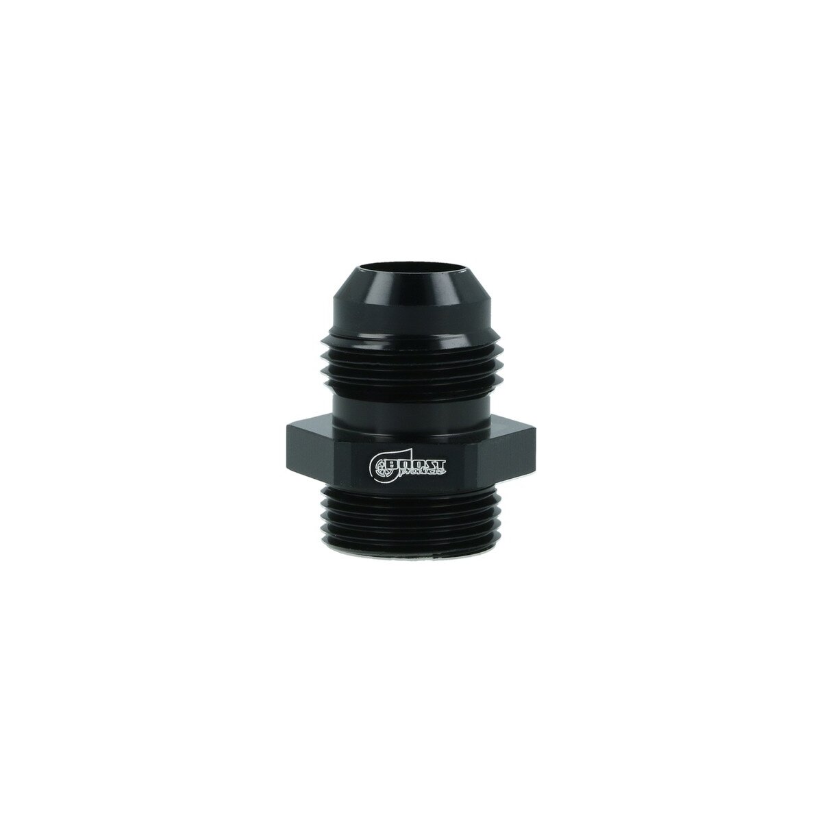 High Flow Gewindeadapter Dash 10 männlich zu M22x1,5 männlich mit O-Ring - schwarz matt