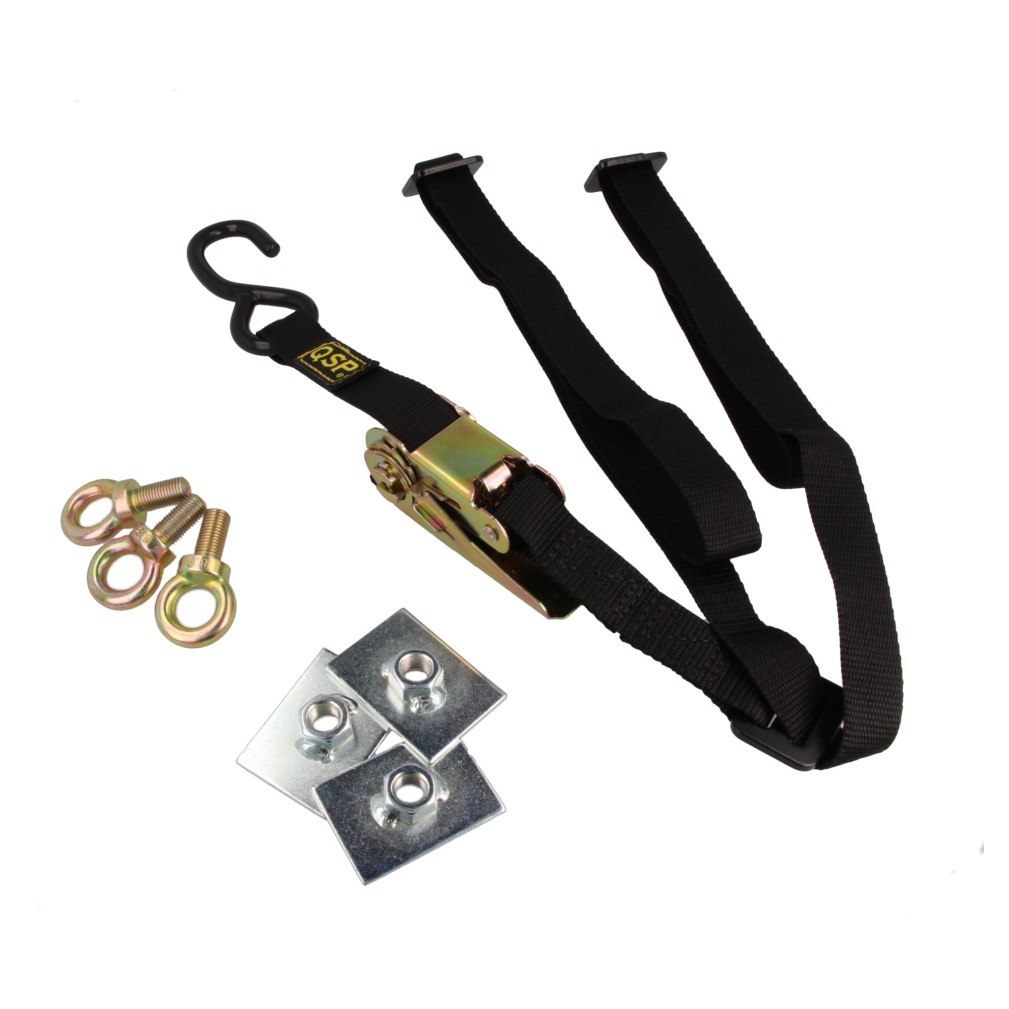QSP Reserveradhalter Ersatzradhalter mit 3 Ösen Muttern