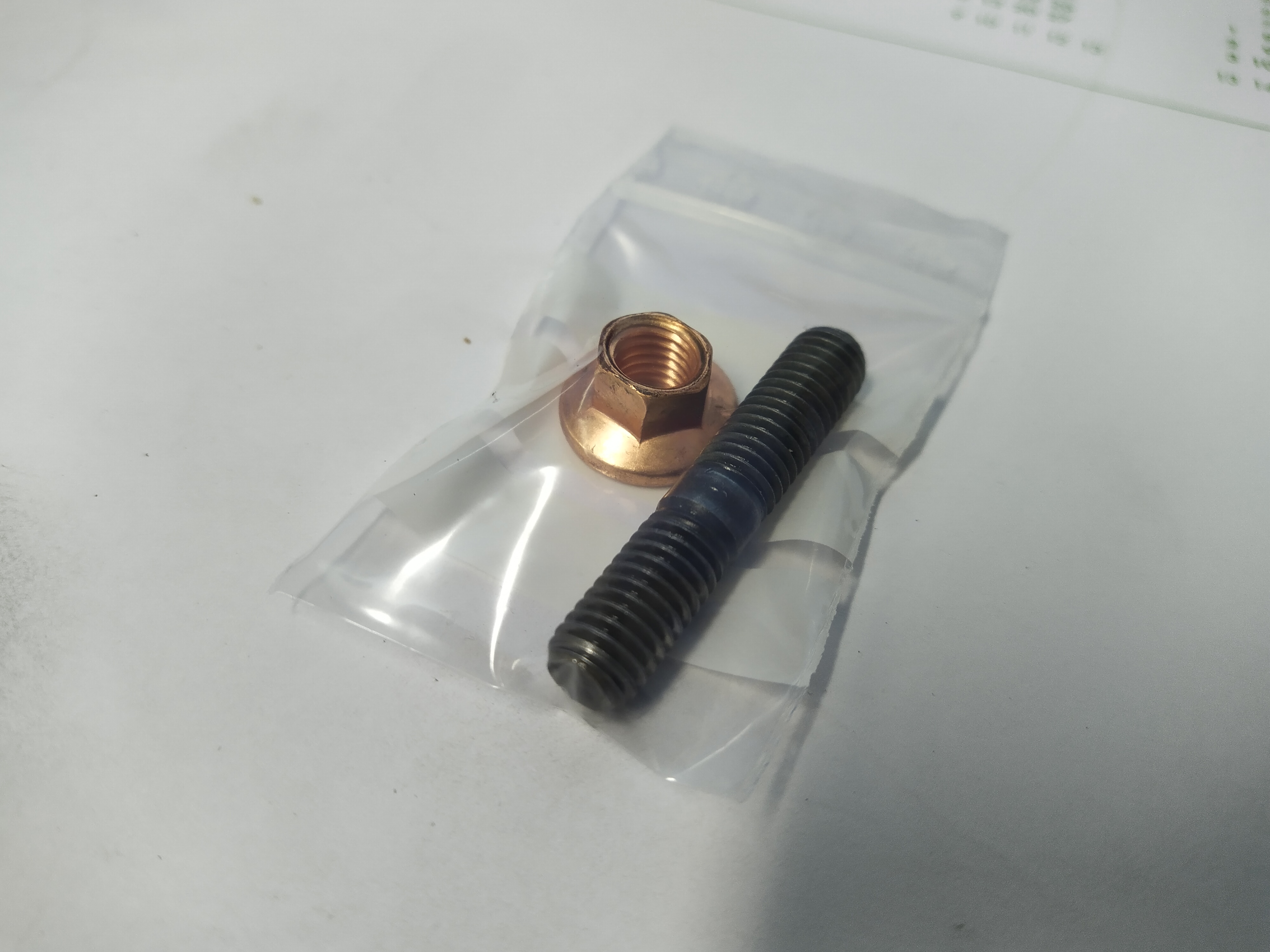 Krümmerbolzen + Kupfer Mutter M8x1,25 RS6