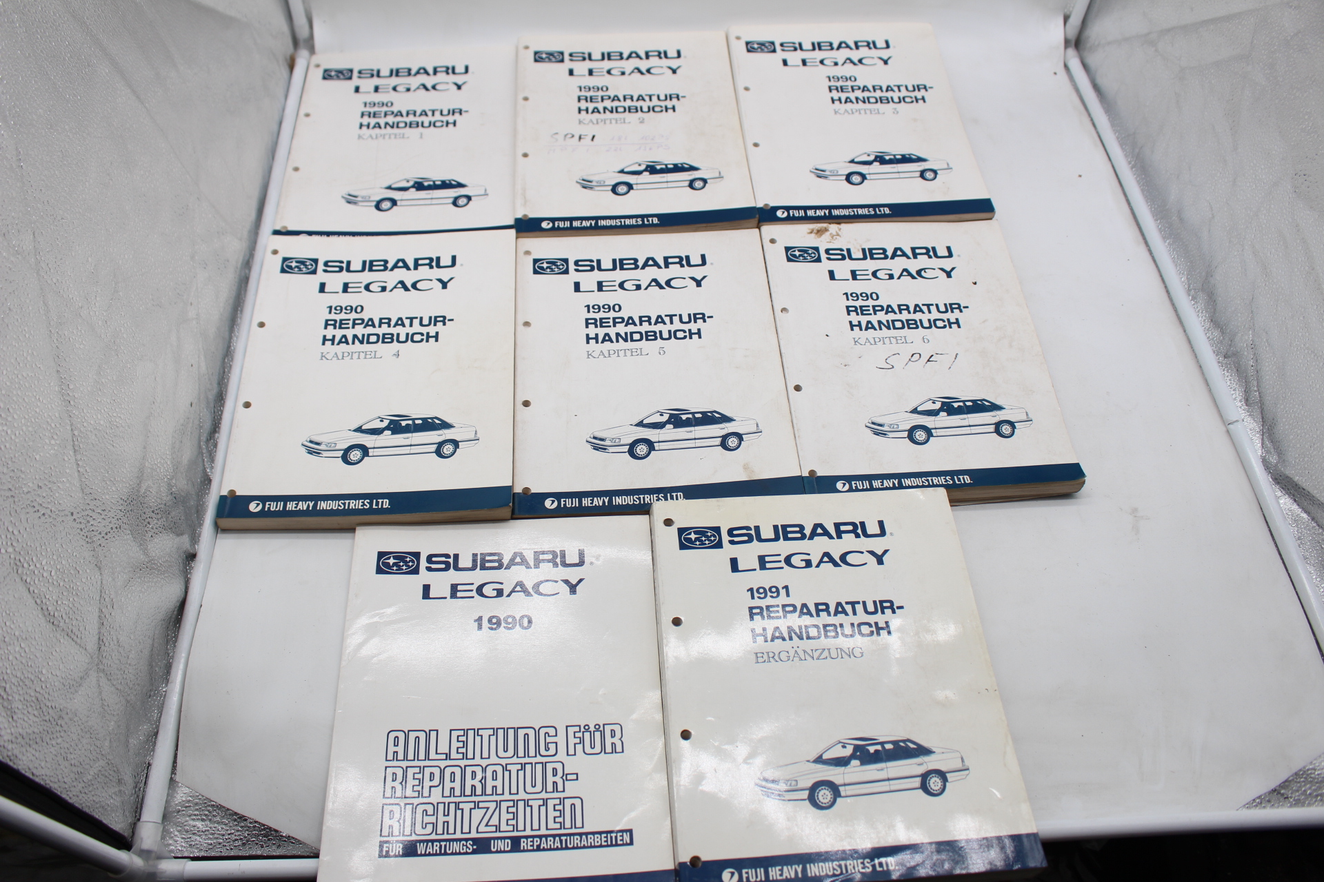 Original Reparatur- Werkstatthandbücher für Subaru Legacy 1990 / 1991