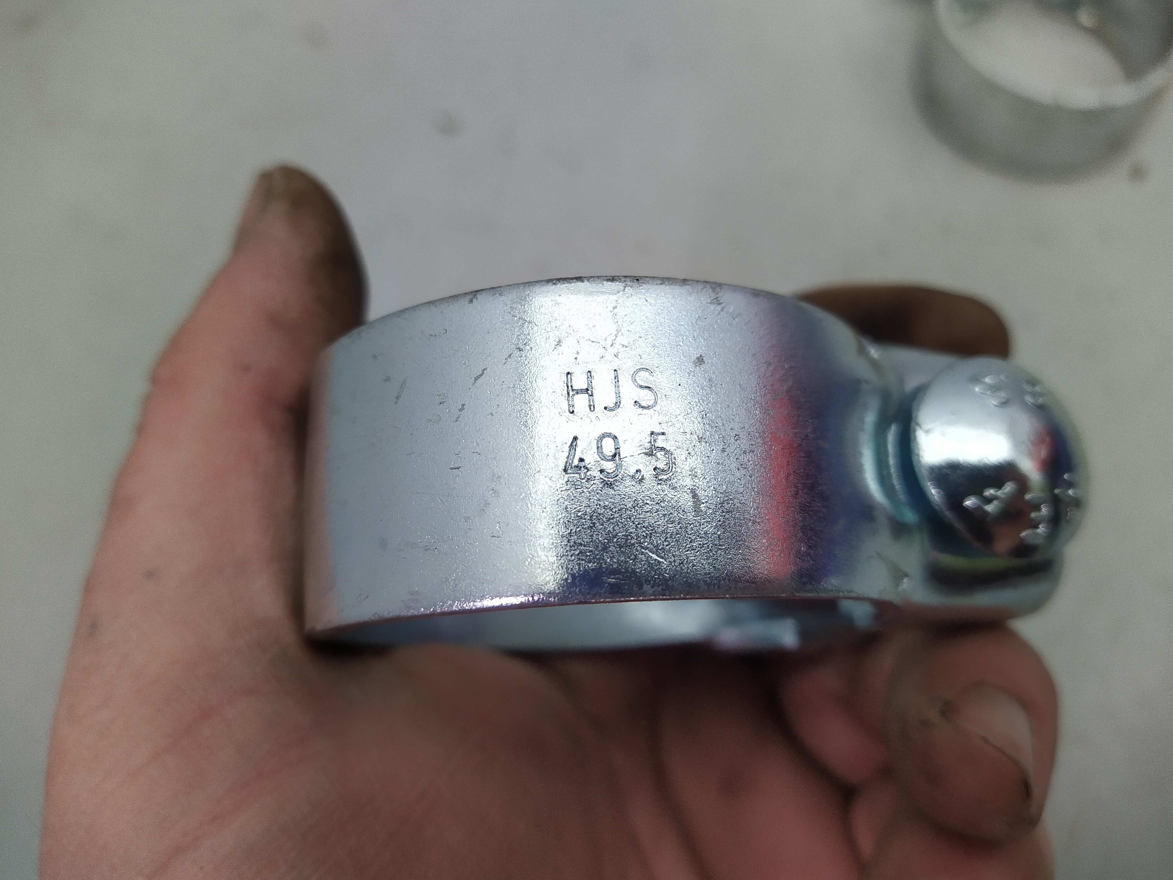 Neues Paar Rohrverbinder Schellen in 49,5 49.5mm