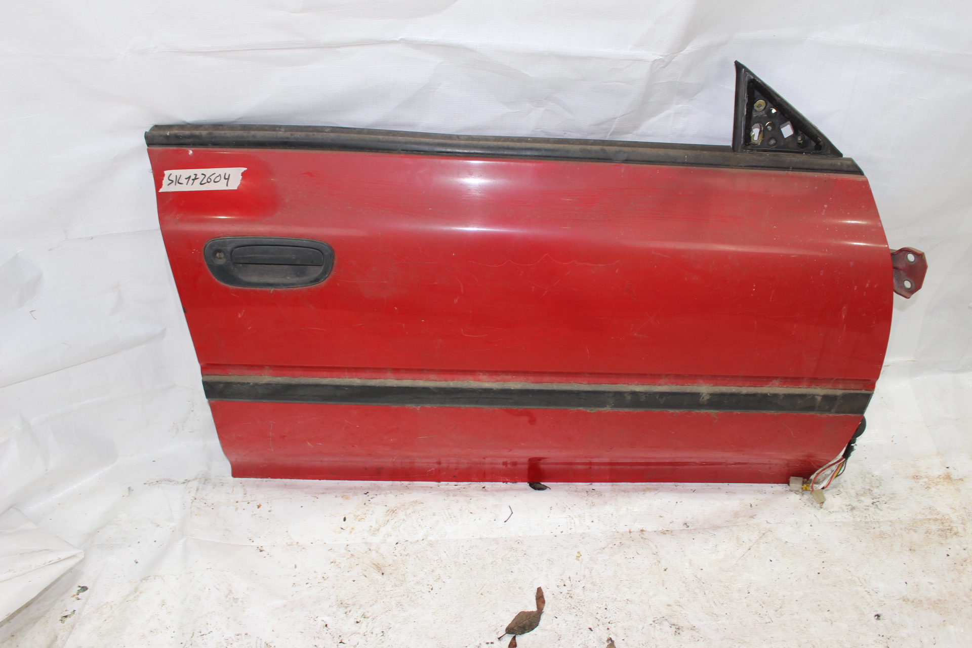 Tür vorne rechts rot mit Zierleiste für Subaru Impreza GC GF 92-00