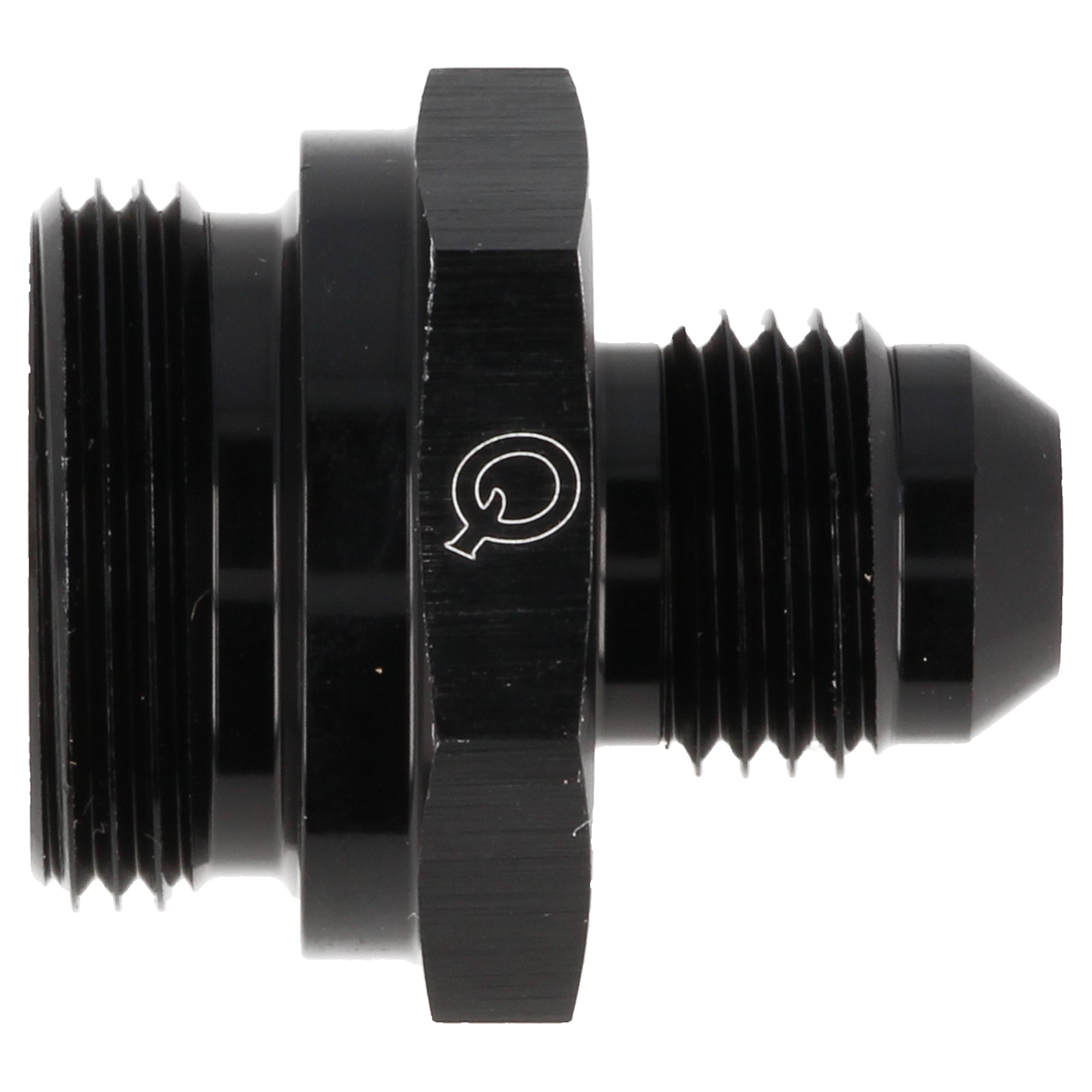 QSP Vergaser Adapter kurze Doppelversorgung 7/8 AN20 auf Dash 8 / AN8 schwarz