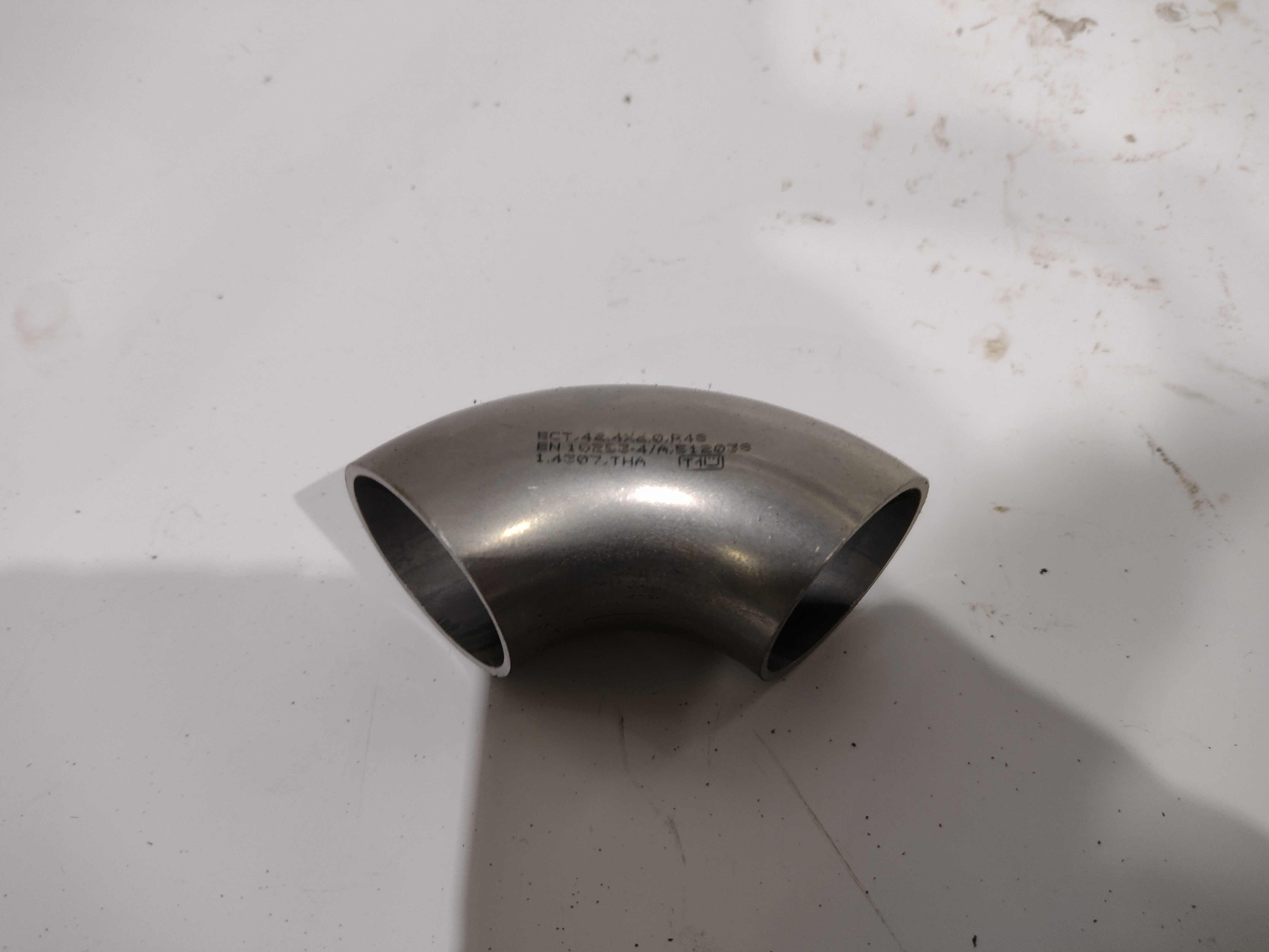 Rohrbogen 42,4x2mm Edelstahl V2A 1.4307