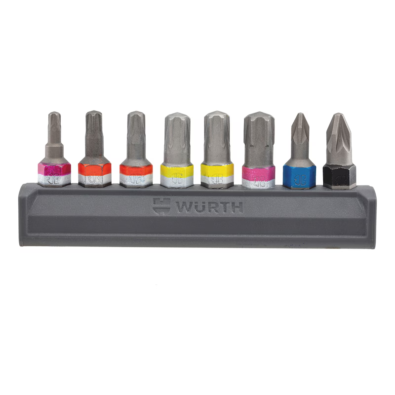 Würth Bitriegel 8 teilig RW PZ 1/4 Zoll für ORSY Bitbox Größe 2 3 4