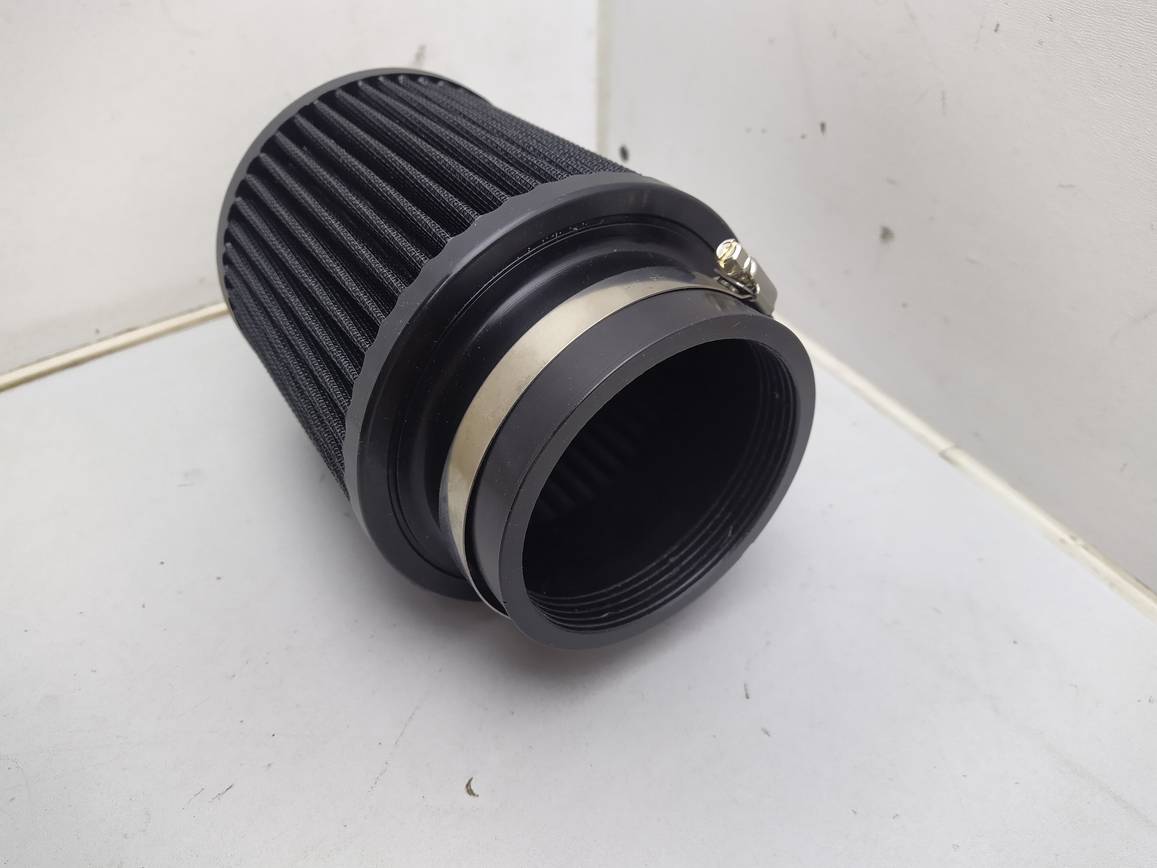 Universal Luftfilter schwarz 127mm / 89mm Anschluss Sportluftfilter