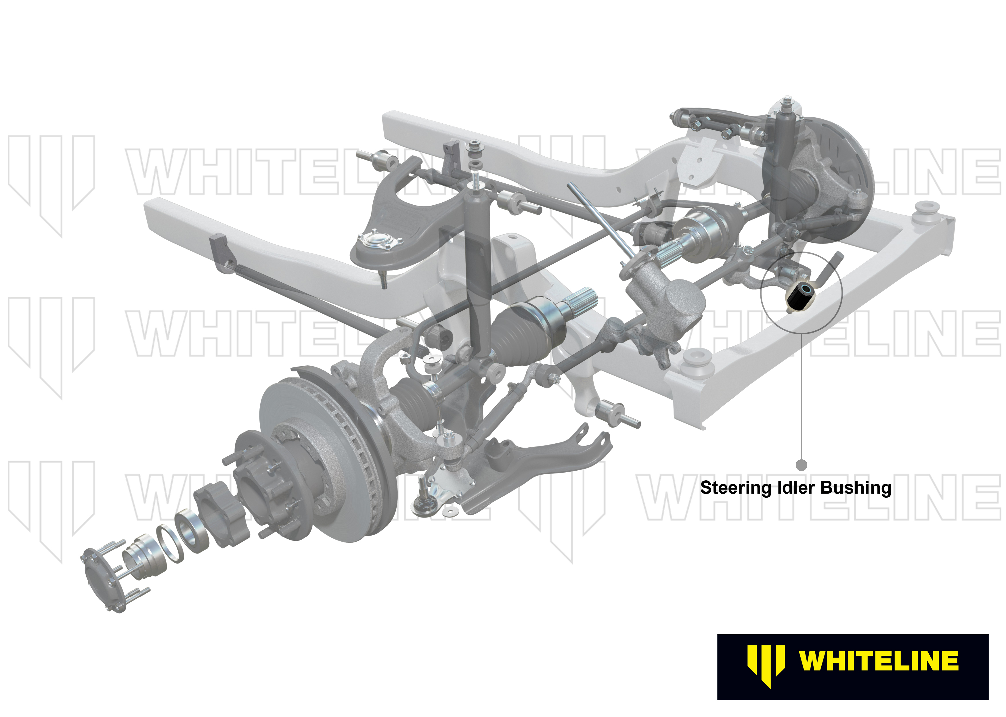 Whiteline Lenkumlenkhebel - Buchsen-Set für Mitsubishi Pajero/Triton