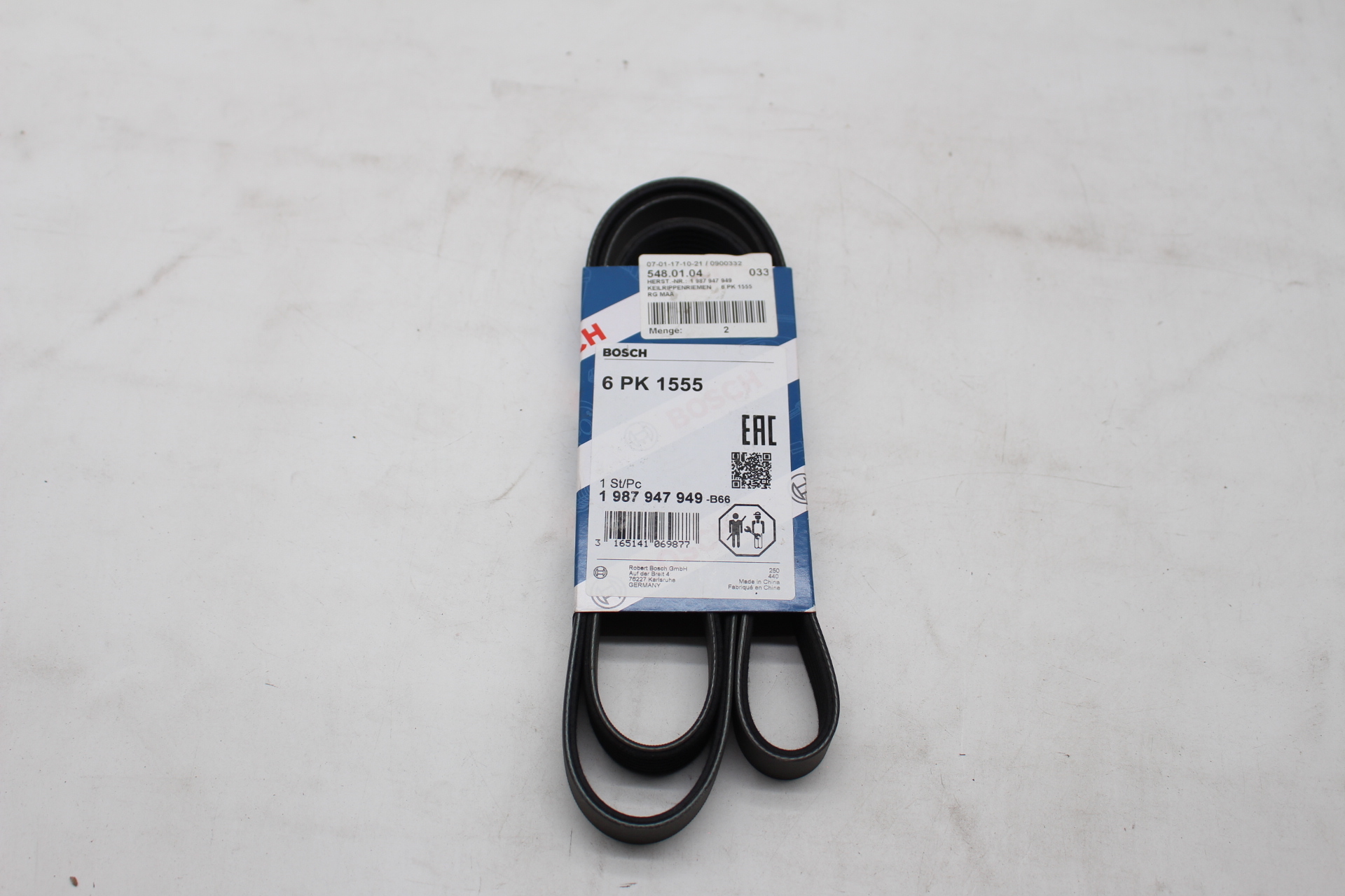 BOSCH 1 987 947 949 Keilrippenriemen 6PK1555