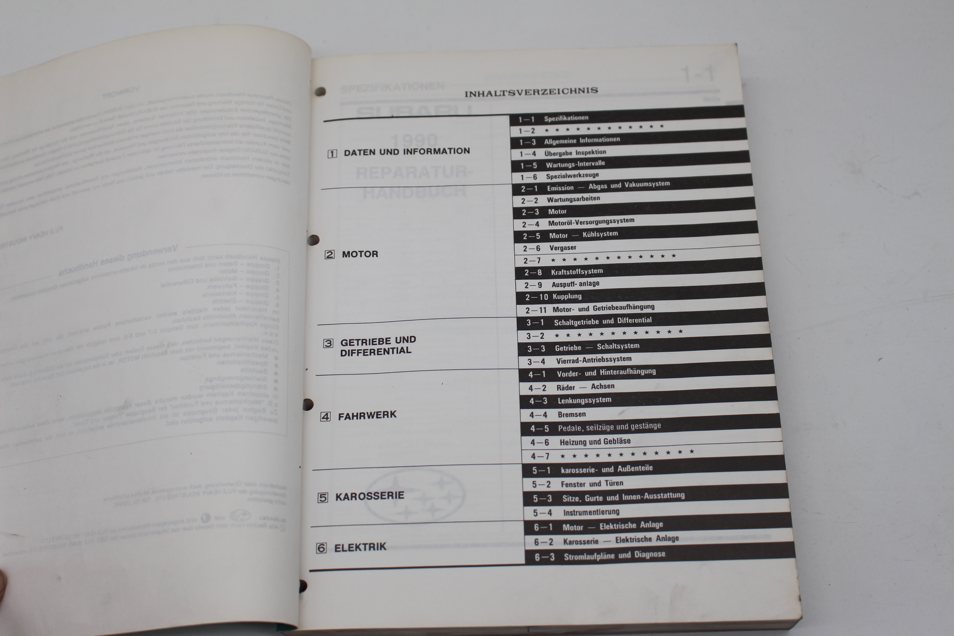 Original Reparaturhandbuch Werkstatthandbuch für SUBARU Libero E Servie ab 1990