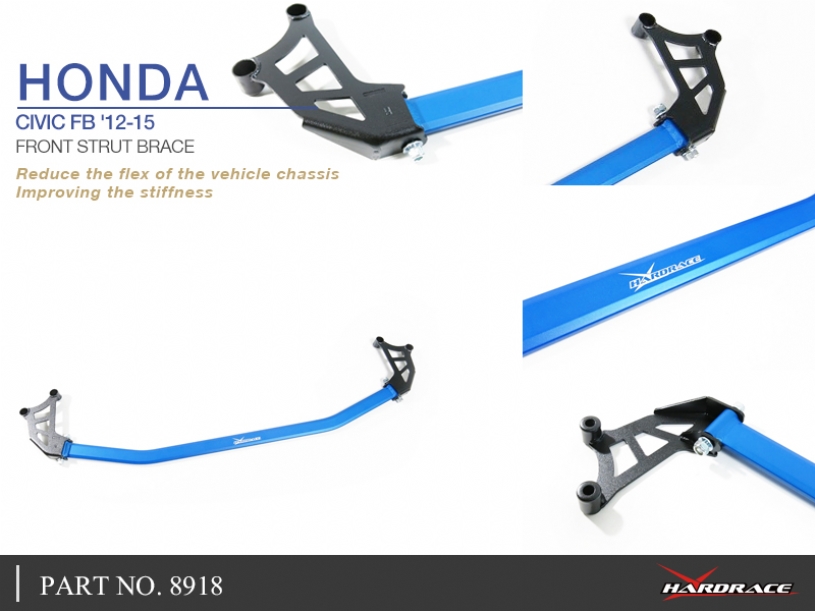 Hardrace Domstrebe vorne für Honda Civic 9. FG, FB