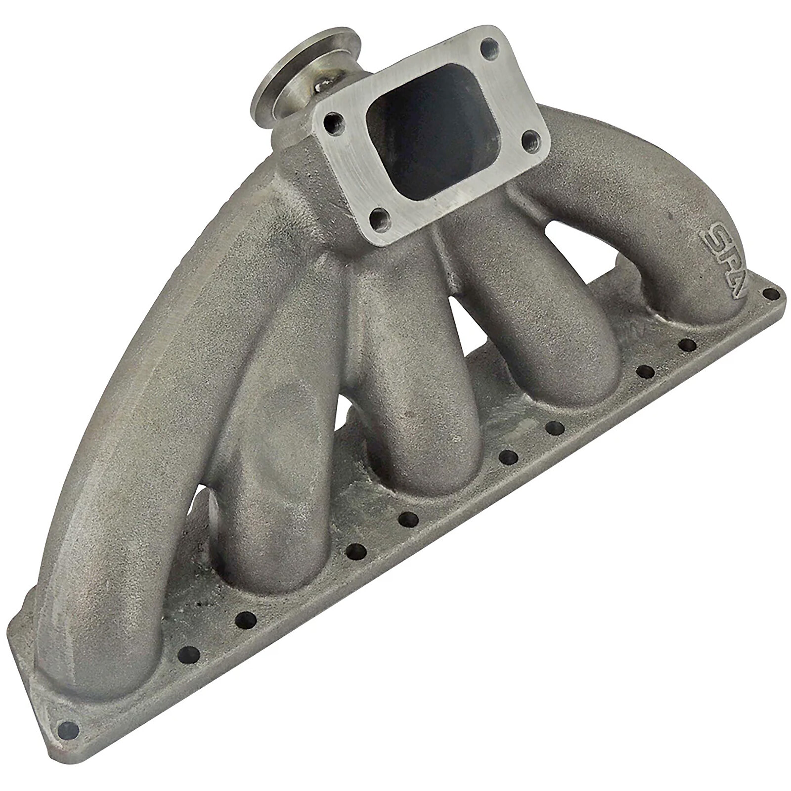 Turbokrümmer T3 Top-Mount für VW/Audi 2.5L 5-Zylinder FSI (07K) – mit 44mm V-Band Wastegate-Flansch