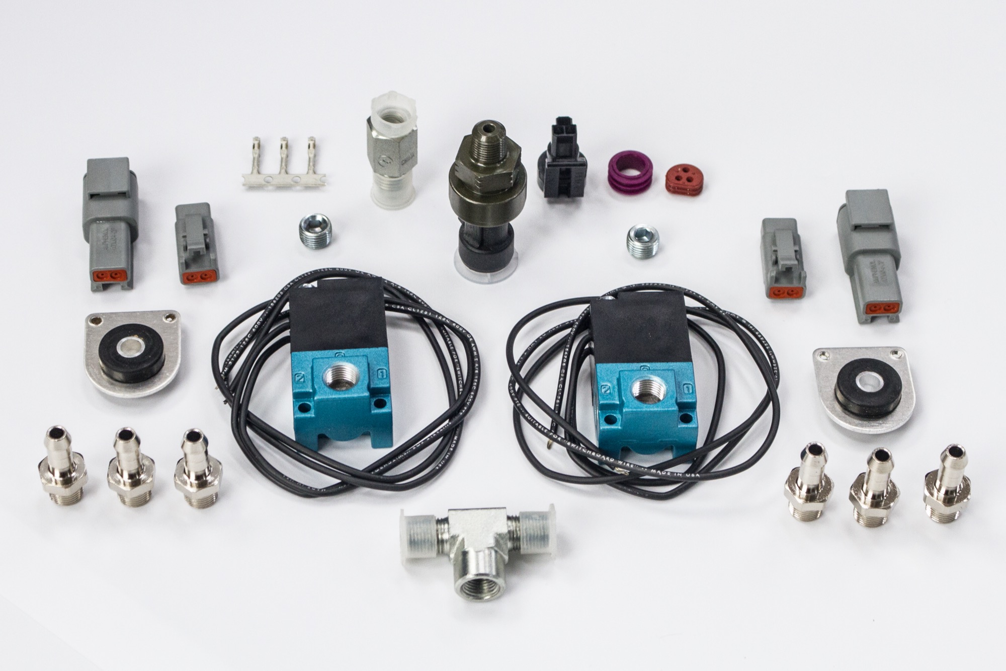 Haltech CO2 Ladedruckregelung Kit 2 Magnetventile & Drucksensor Boost Control