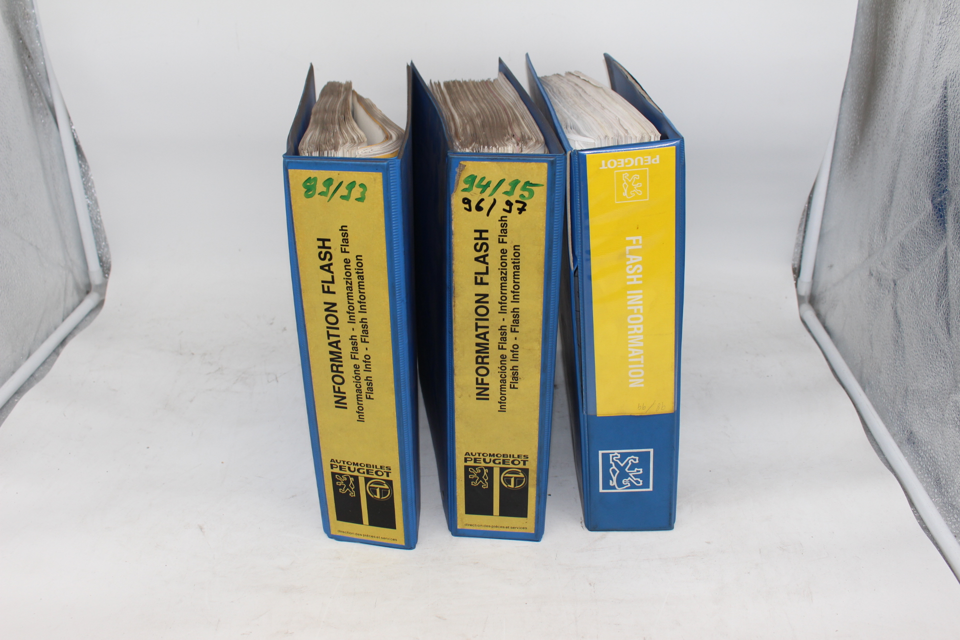 Original Peugeot Ordner „INFOMATIONS FLASH“ ab 89 bis 03 Sammlung RAR selten