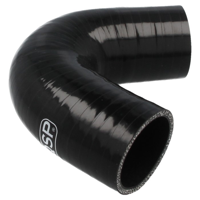 QSP Silikonschlauch - 135° Bogen - 9.5mm - Schwarz