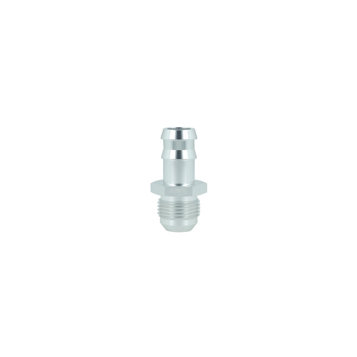 Einschrauber Dash 10 männlich zu Schlauchanschluss gerippt 16mm (5/8") - silber matt