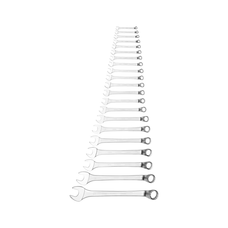 Würth Ring Maulschlüssel Satz 21 tlg 10–46 mm gekröpft ZEBRA Chrom Vanadium