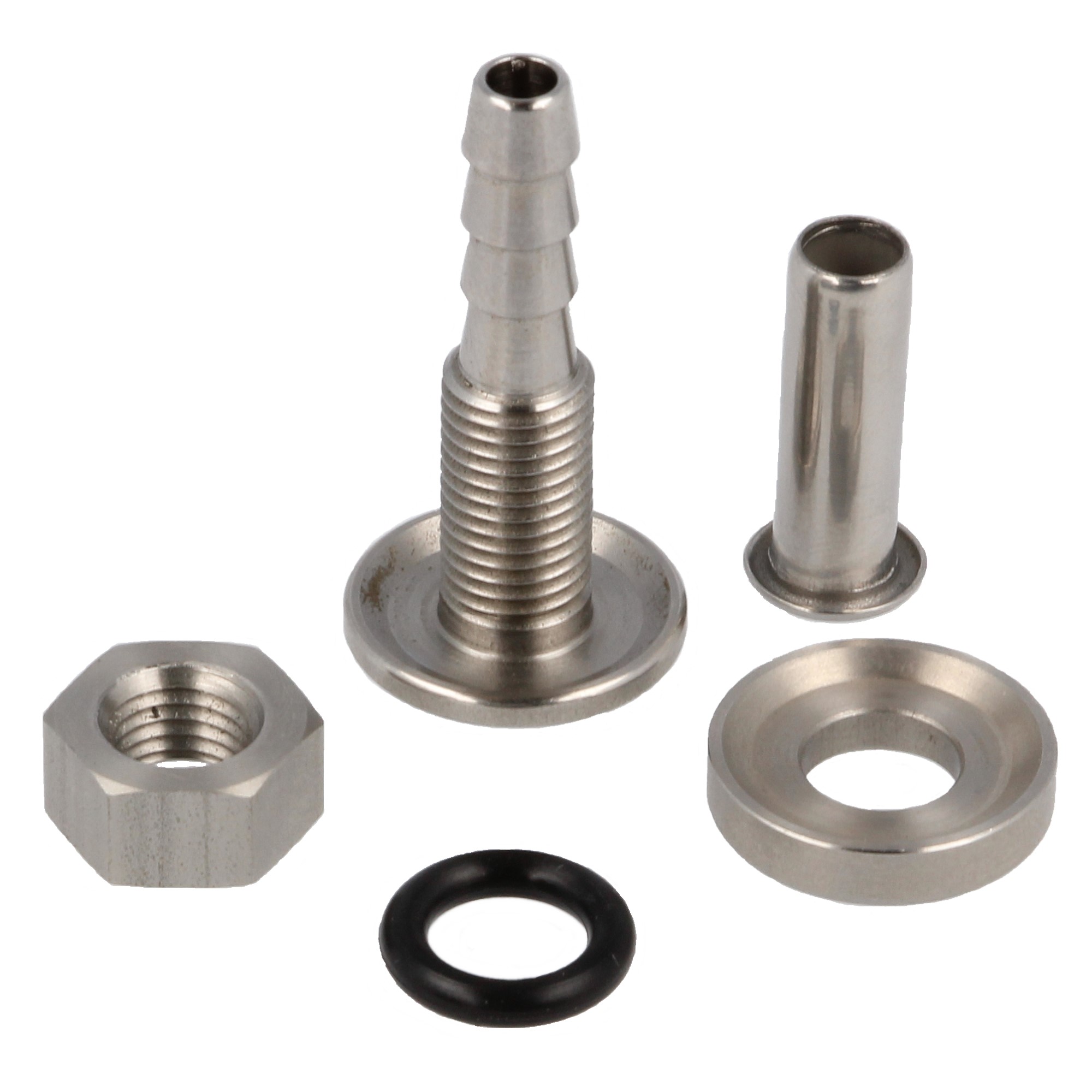 QSP selbstverschließender Fitting 5mm Edelstahl