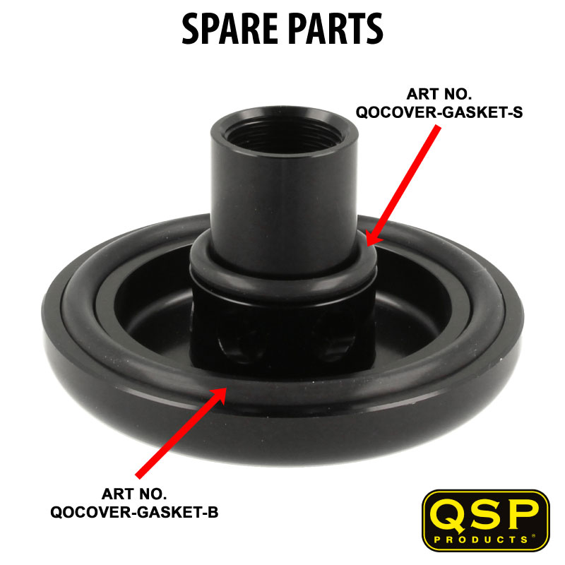 QSP Sandwichplatten Deckel 3/4-16 UNF für Remote Ölfilterhalter
