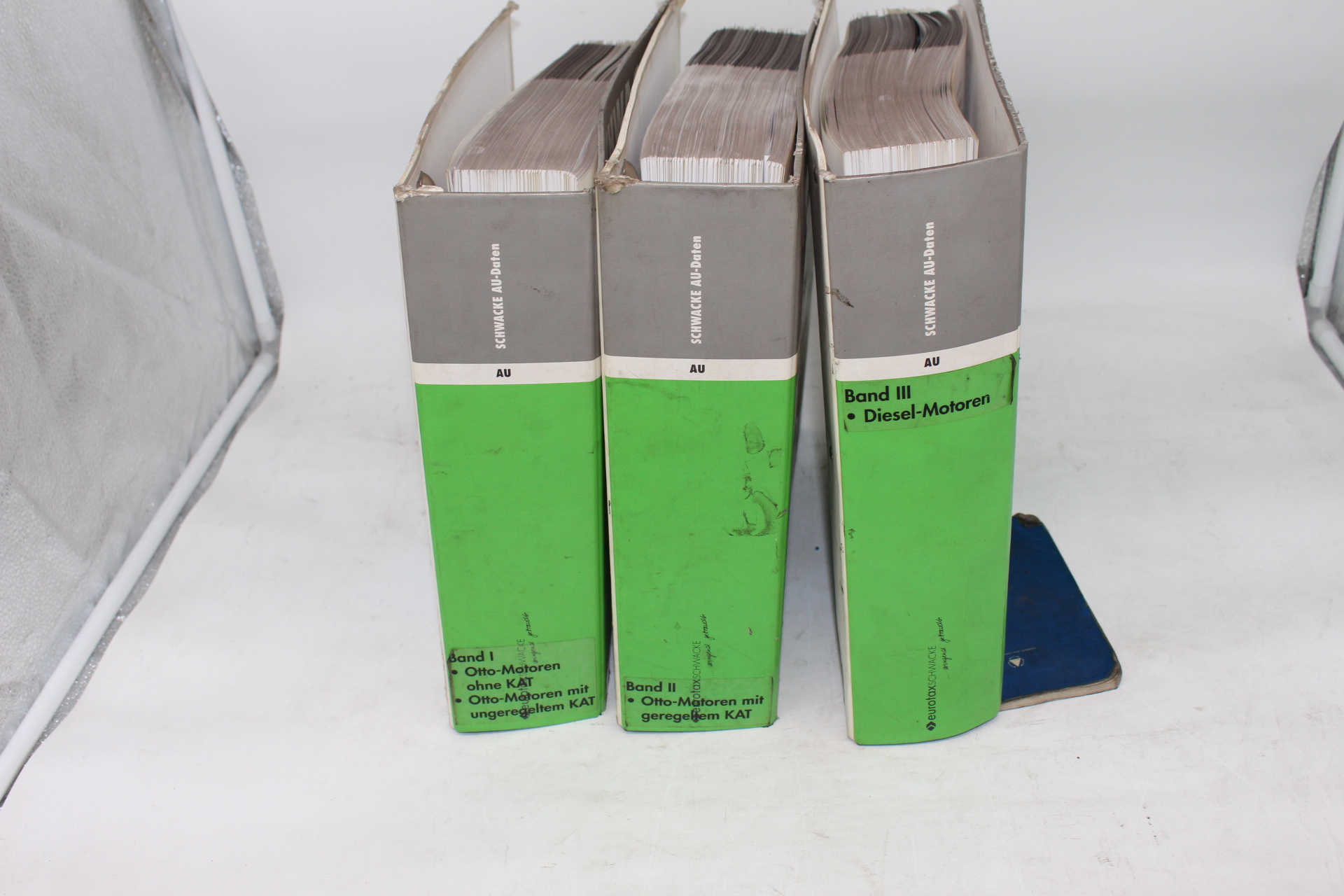 SCHWACKE AU-Daten Band 1-3 für  Ottomotoren  ohne KAT, ungeregelten Kat, geregelten Kat und Diesel Motoren
