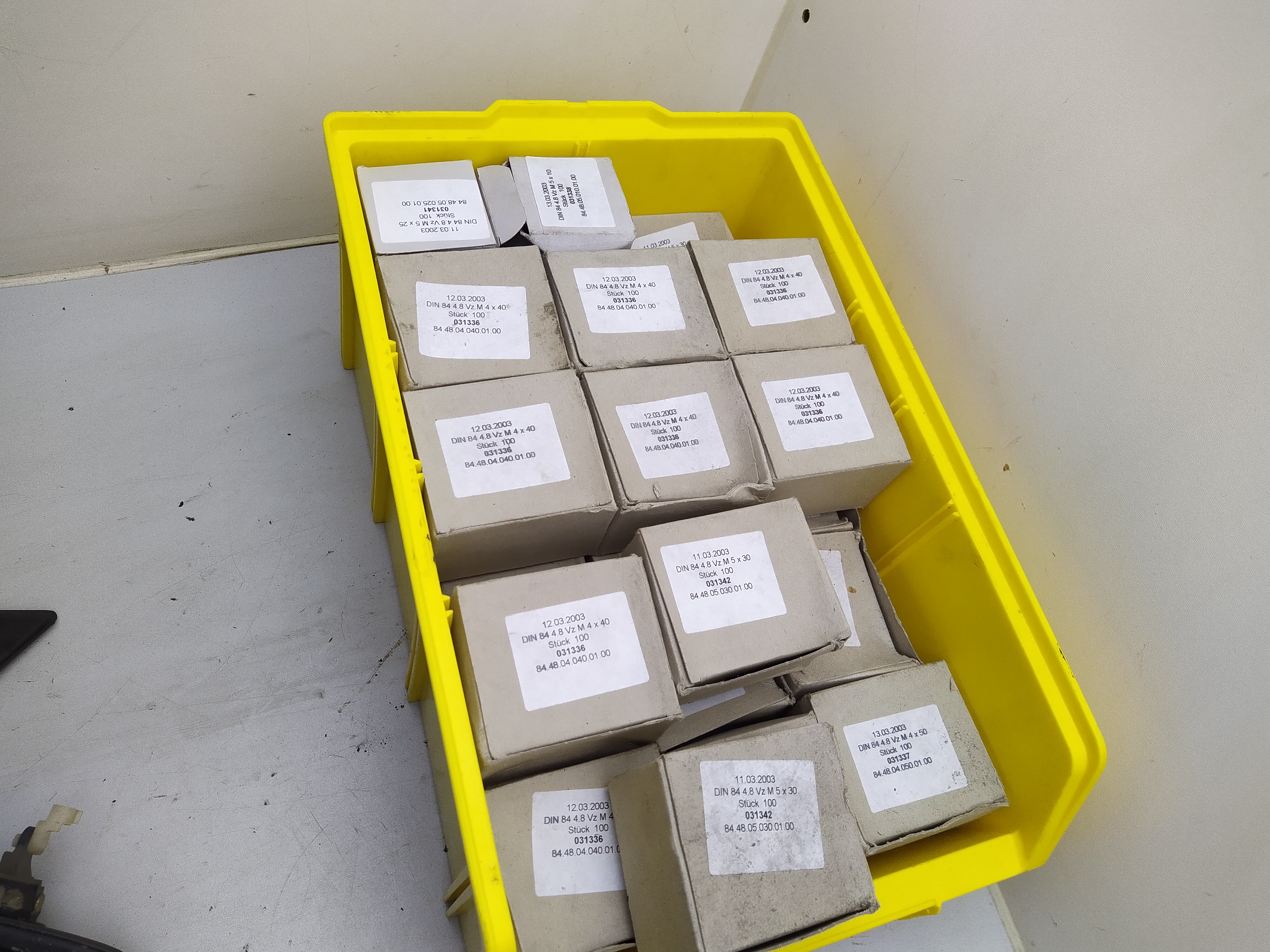 Sammlung M5 Schrauben und Mutter