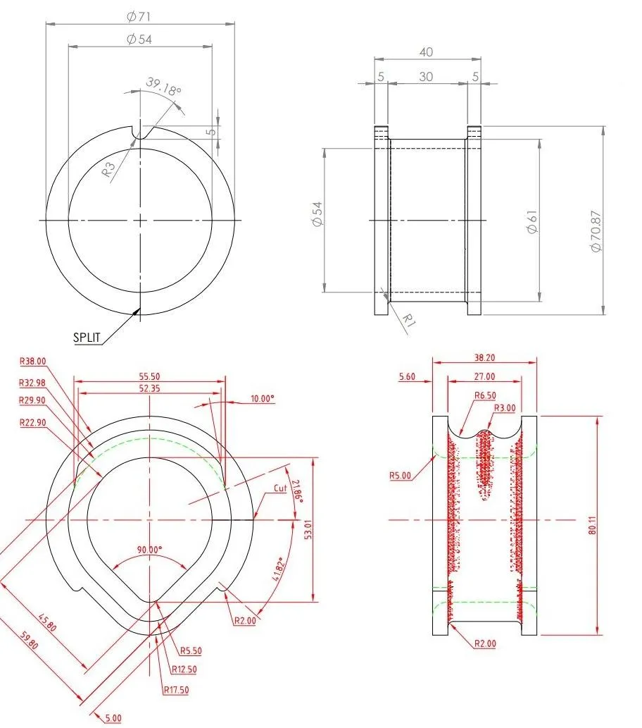 SuperPro Lenkgetriebe Lager Buchse Set zu Suit Nissan für Nissan Pathfinder R50