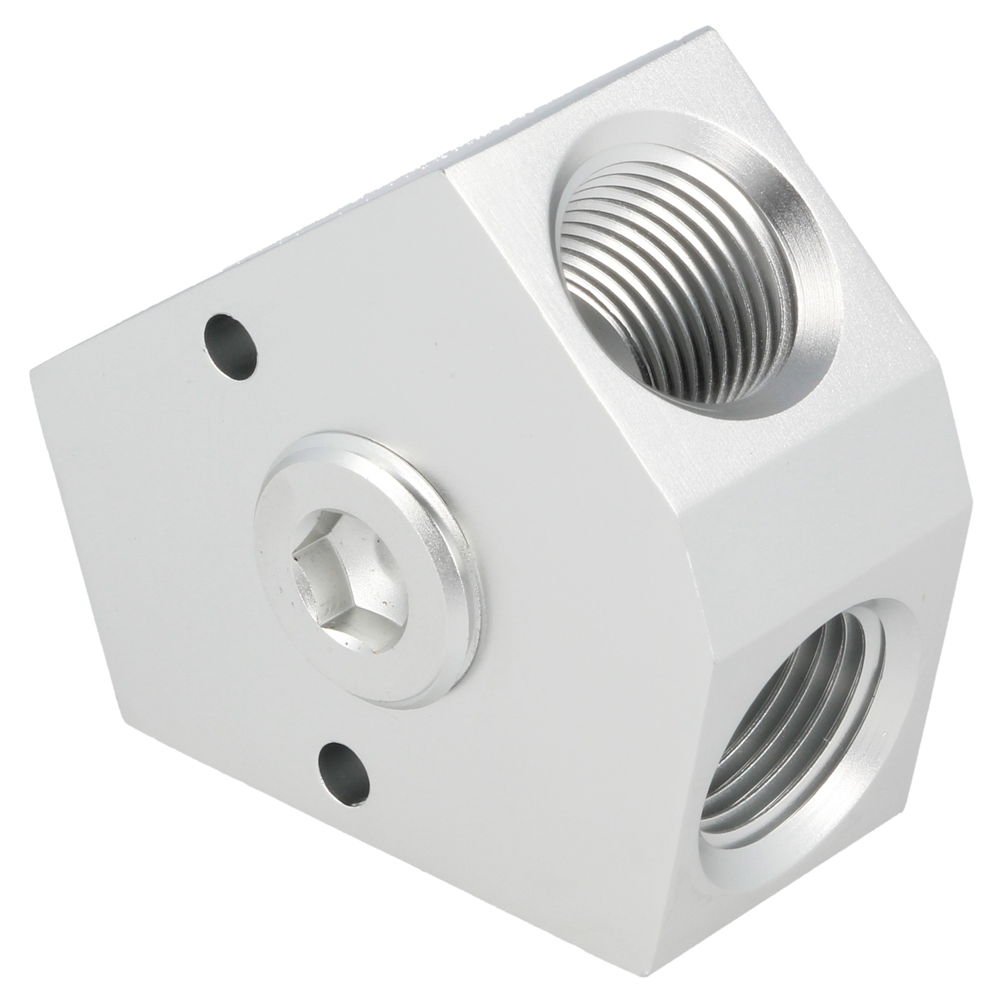 QSP Aluminum geschmiedet Y block weiblich 1/2NPT - 1/2NPT - 1/2NPT