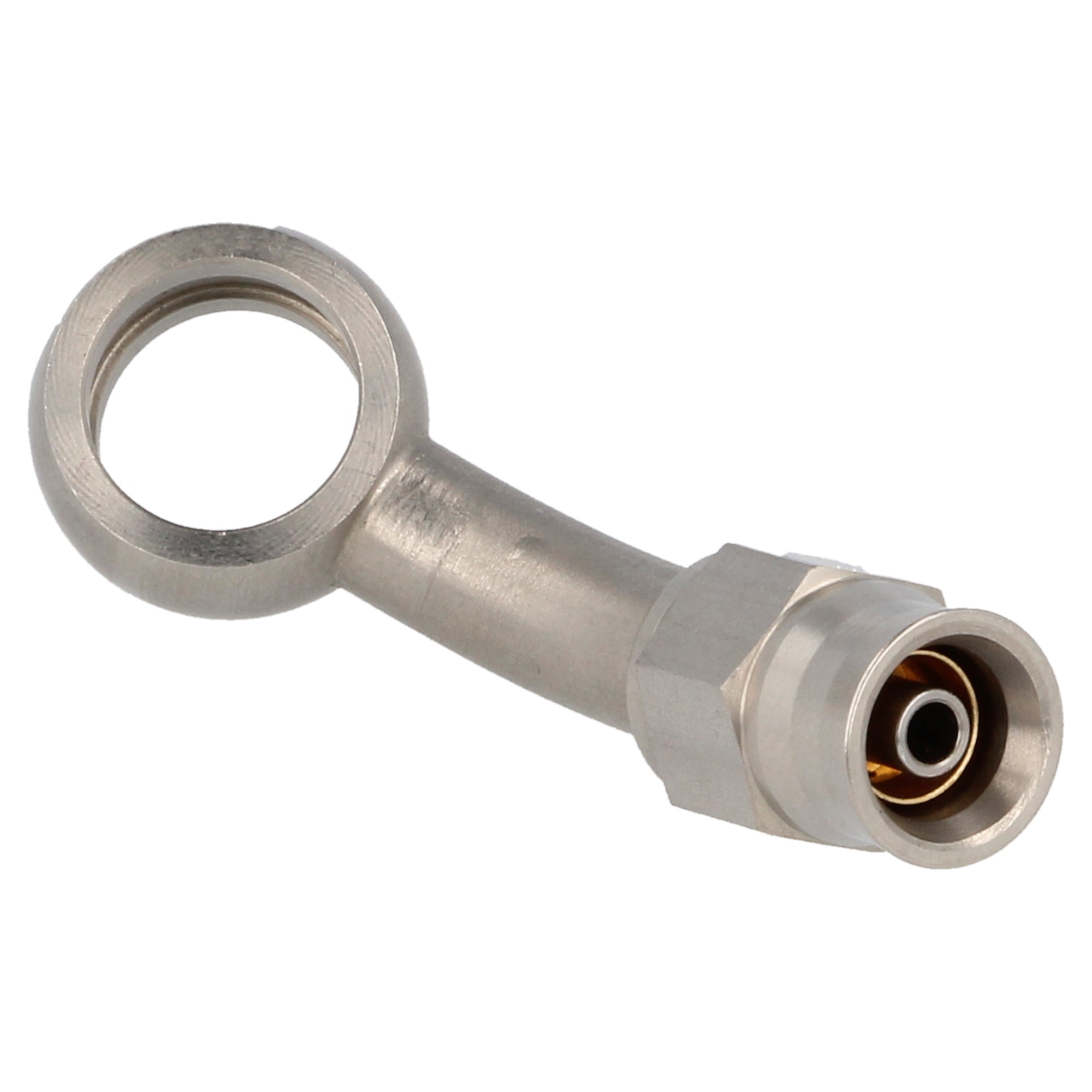 QSP Edelstahl banjo eye 45° AN3 Dash 3 - 11.2 mm