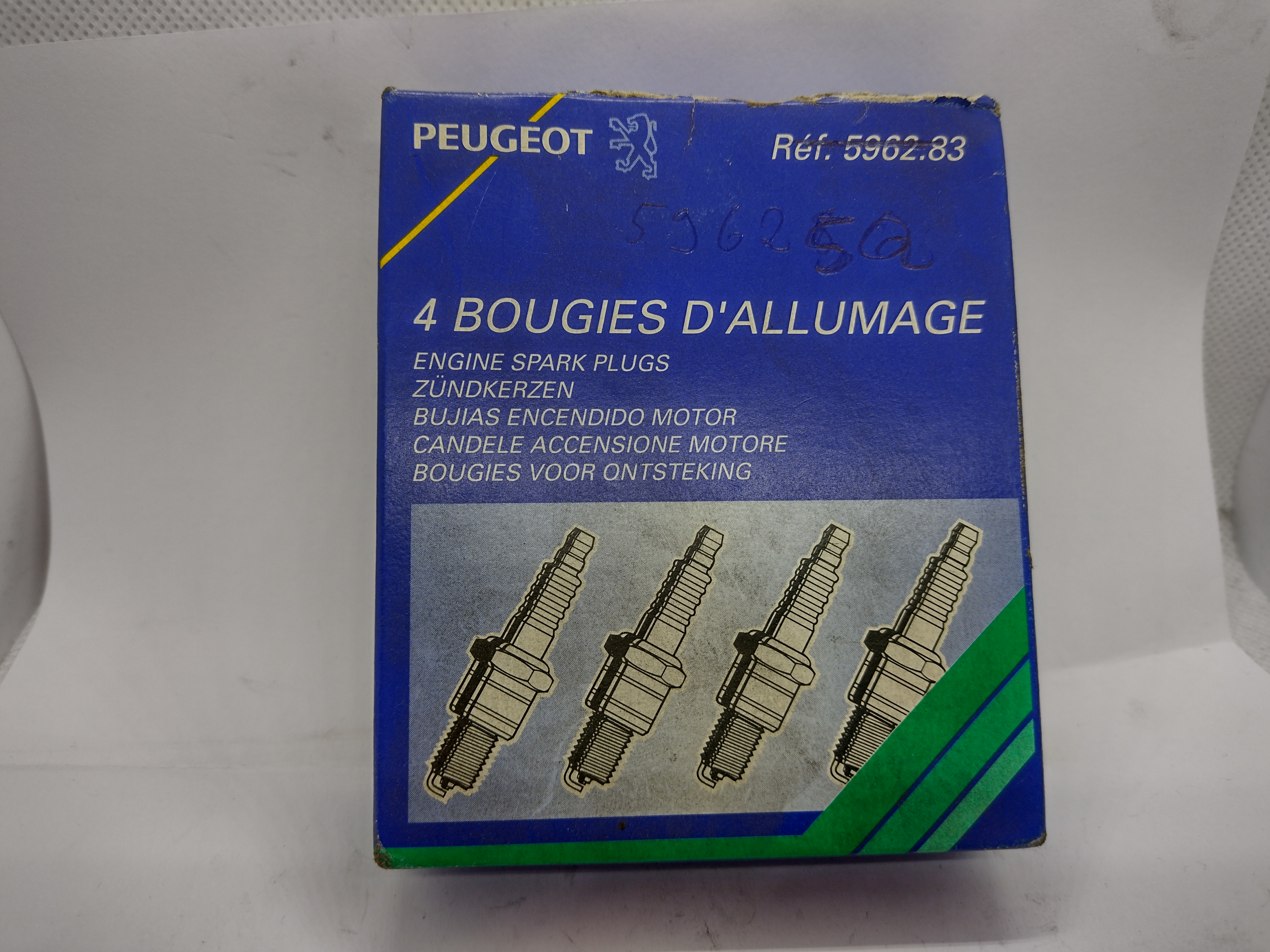 Original Peugeot Satz Zündkerzen 596283 Bosch H6DC NEU NOS NEW