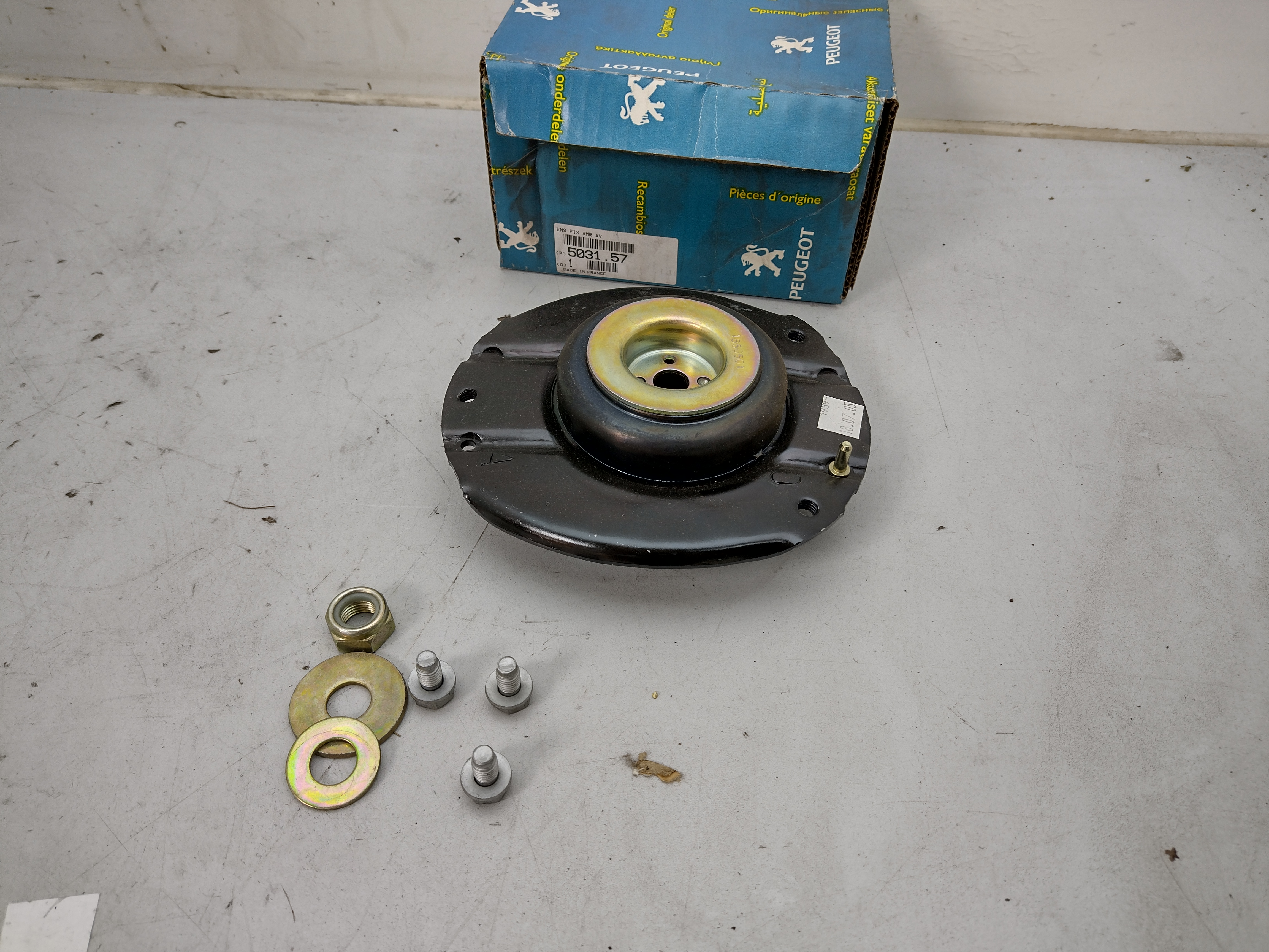 Peugeot 206 206+ Reparatursatz, Federbeinstützlager Domlager vorne links 503157 NOS NEW OEM