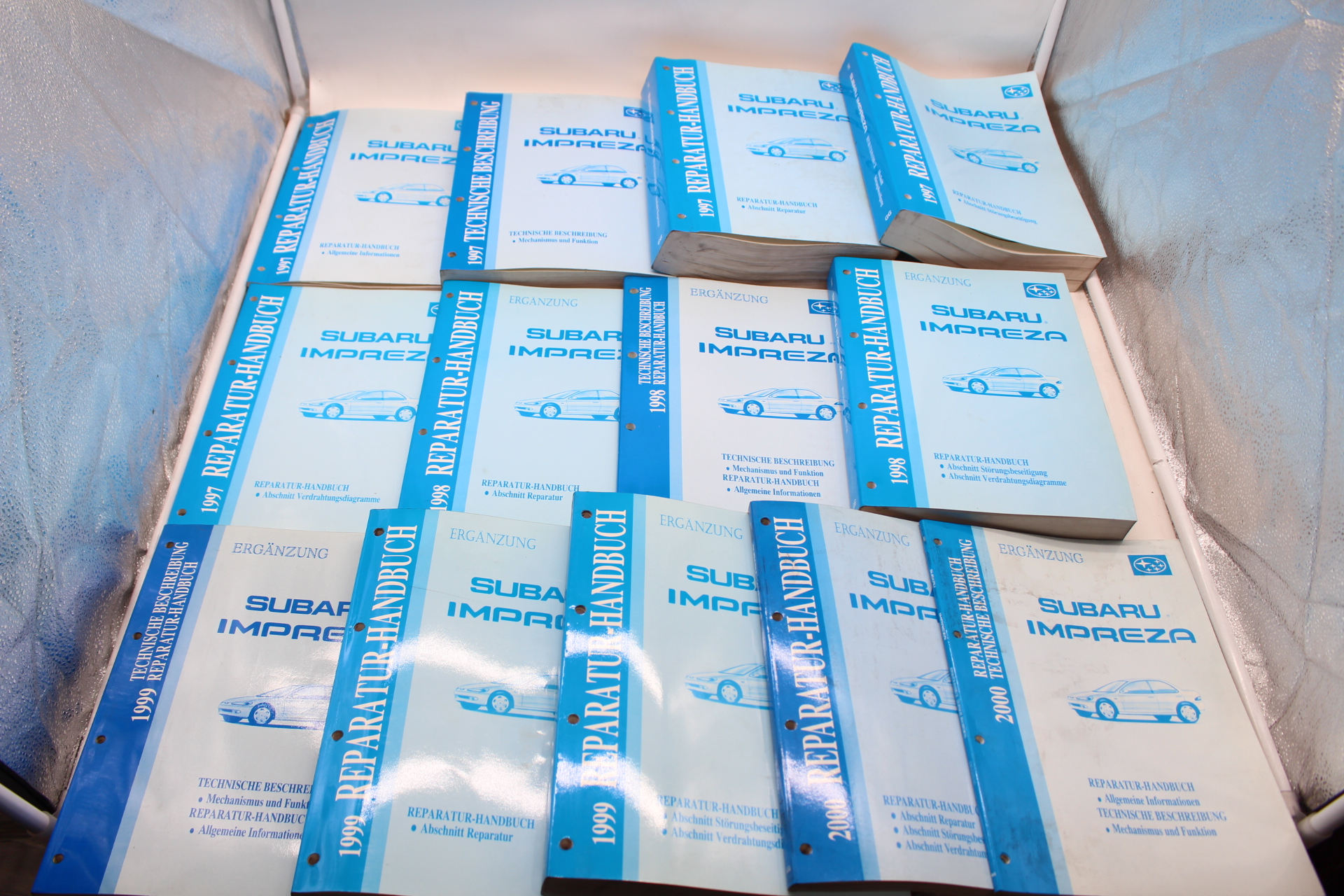 Original Reparatur- & Werkstatthandbücher für Subaru Impreza 1997–2000 GC GF