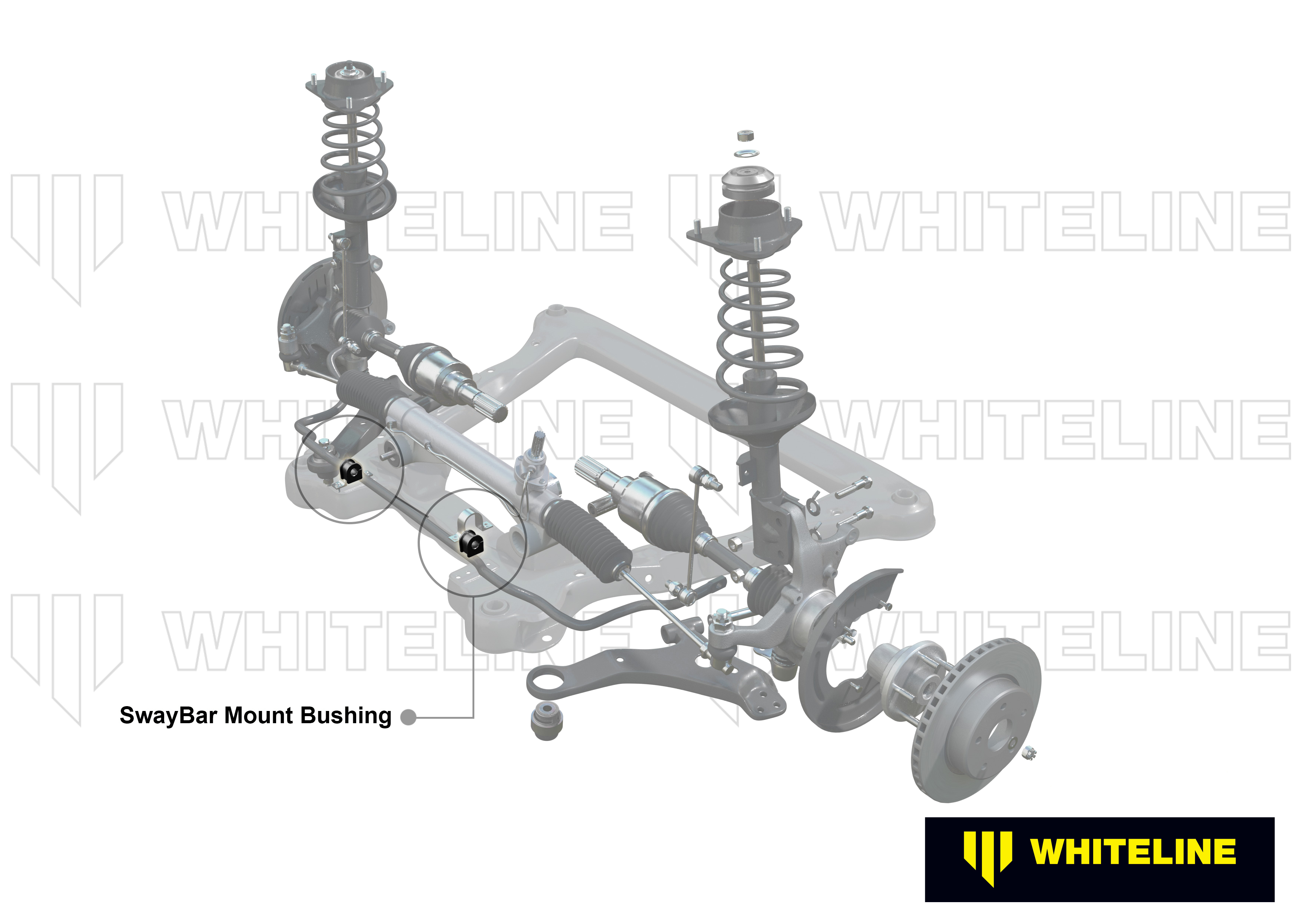 Whiteline Stabilisatorlager 22mm für Toyota Corolla E120/E130 Prius W10/W20