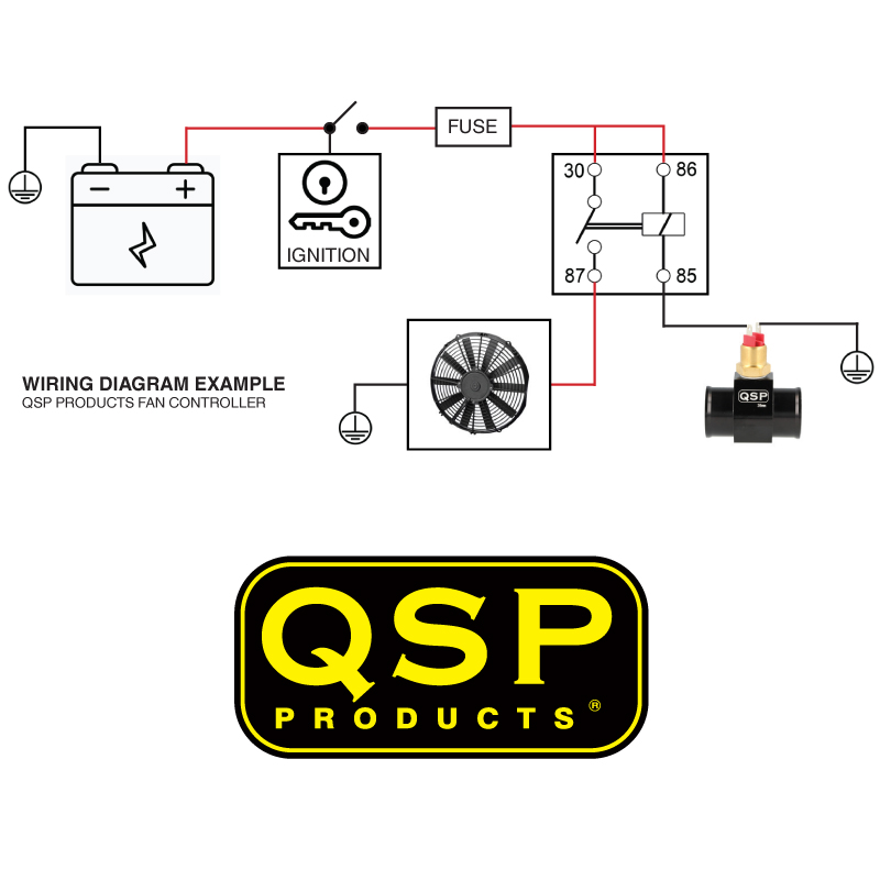 QSP Temperaturschalter M14x1,5 65-70°C Lüfterschalter Kühlerlüfter Fan Switch