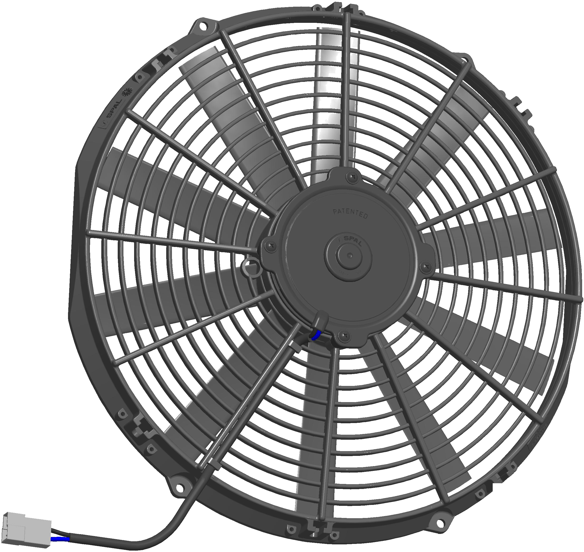 SPAL Lüfter 350mm 12V blasend 2160 m³/h VA08-AP51/C-23S Kühlerlüfter
