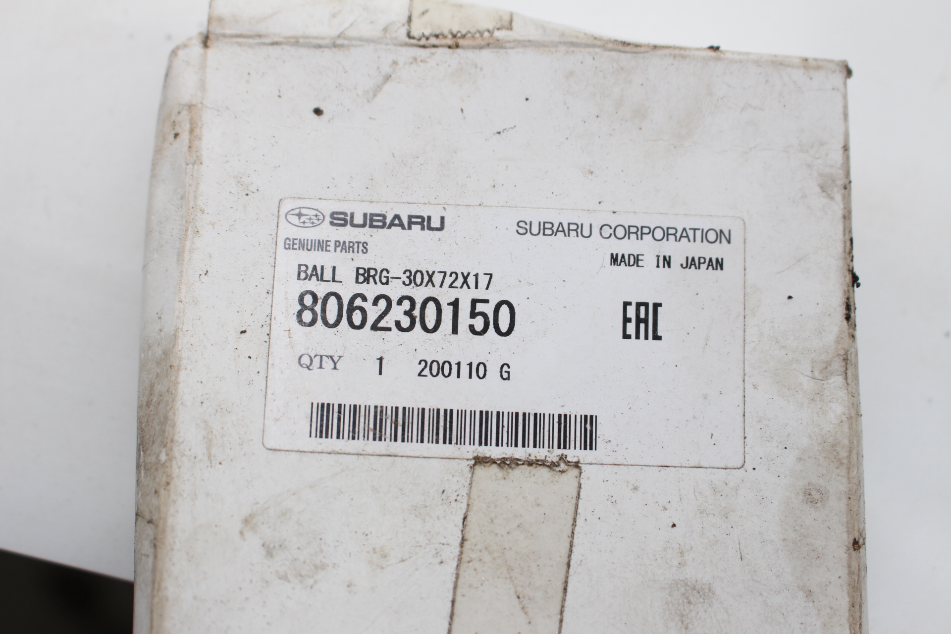 Kugellager 806230150 – 30×72×17 – für Subaru Impreza 1992–2000, Forester 1997–2000, Legacy 1989–2001