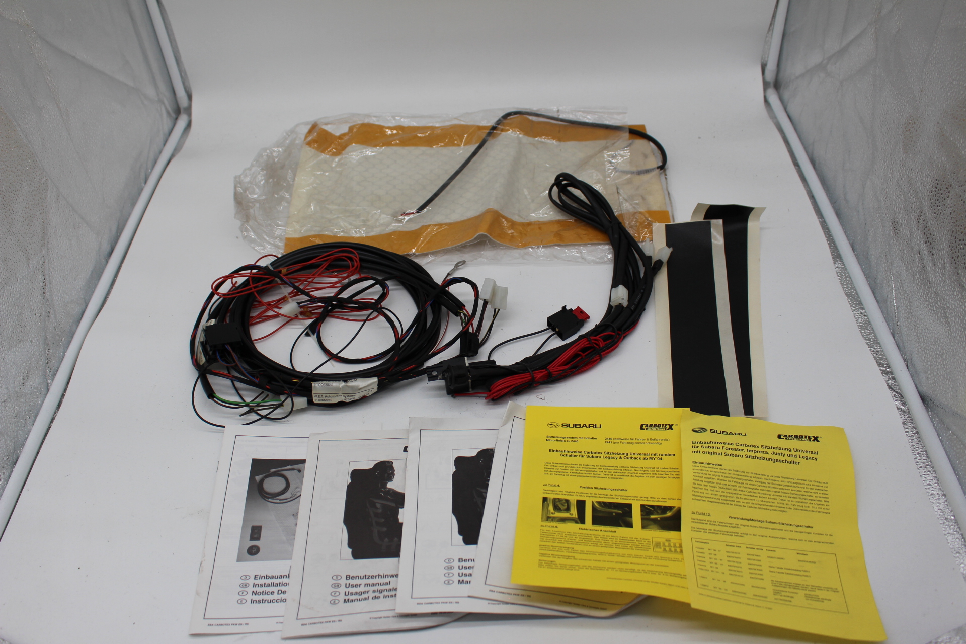 Sitzheizung Carbotex Confort RS 2440 für Subaru Forester 96-07 Impreza 93-07 Justy 04-06 Legacy 94-06