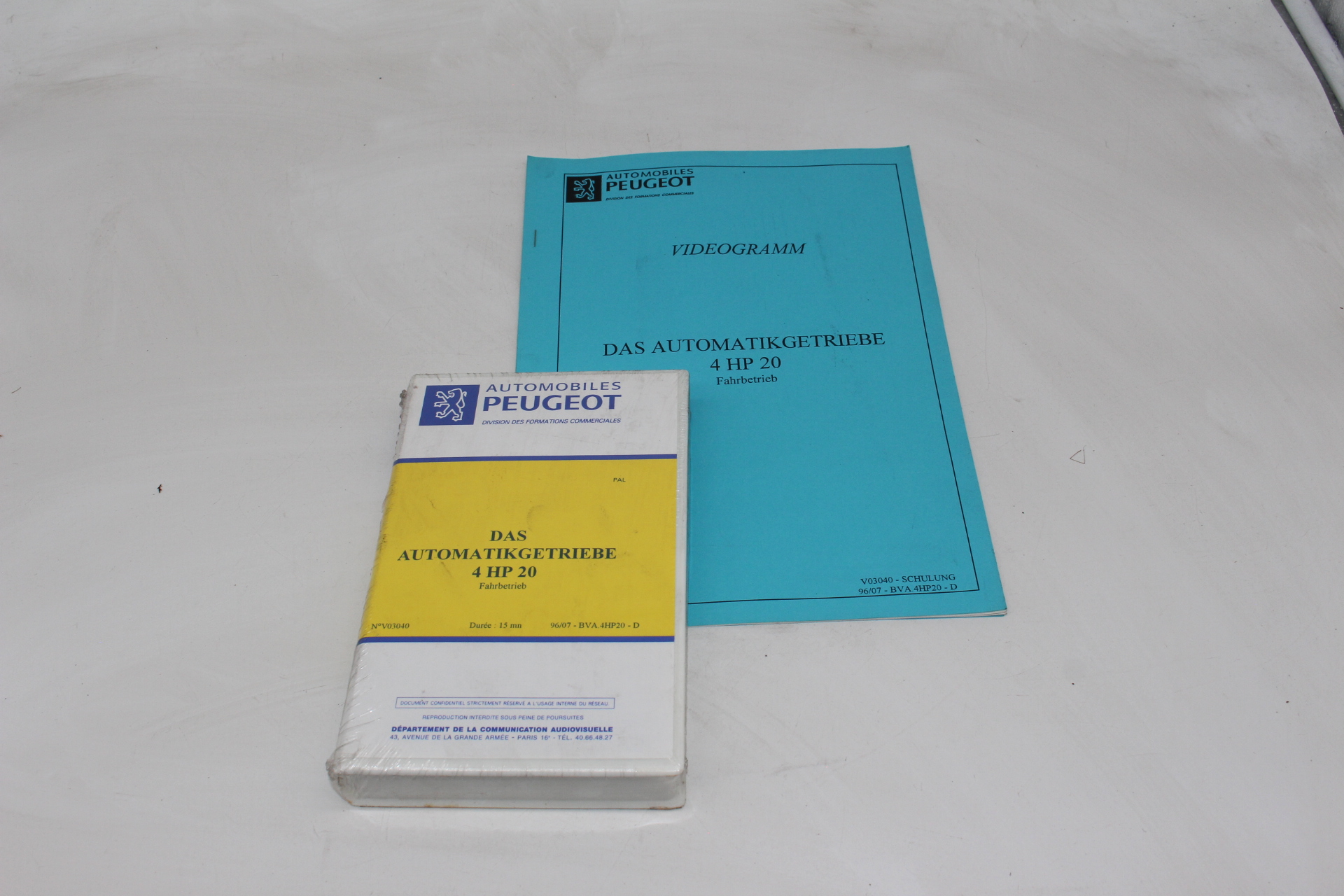 Peugeot Lehrvideokassette – DAS AUTOMATIKGETRIEBE 4 HP 20 FAHRBETRIEBE