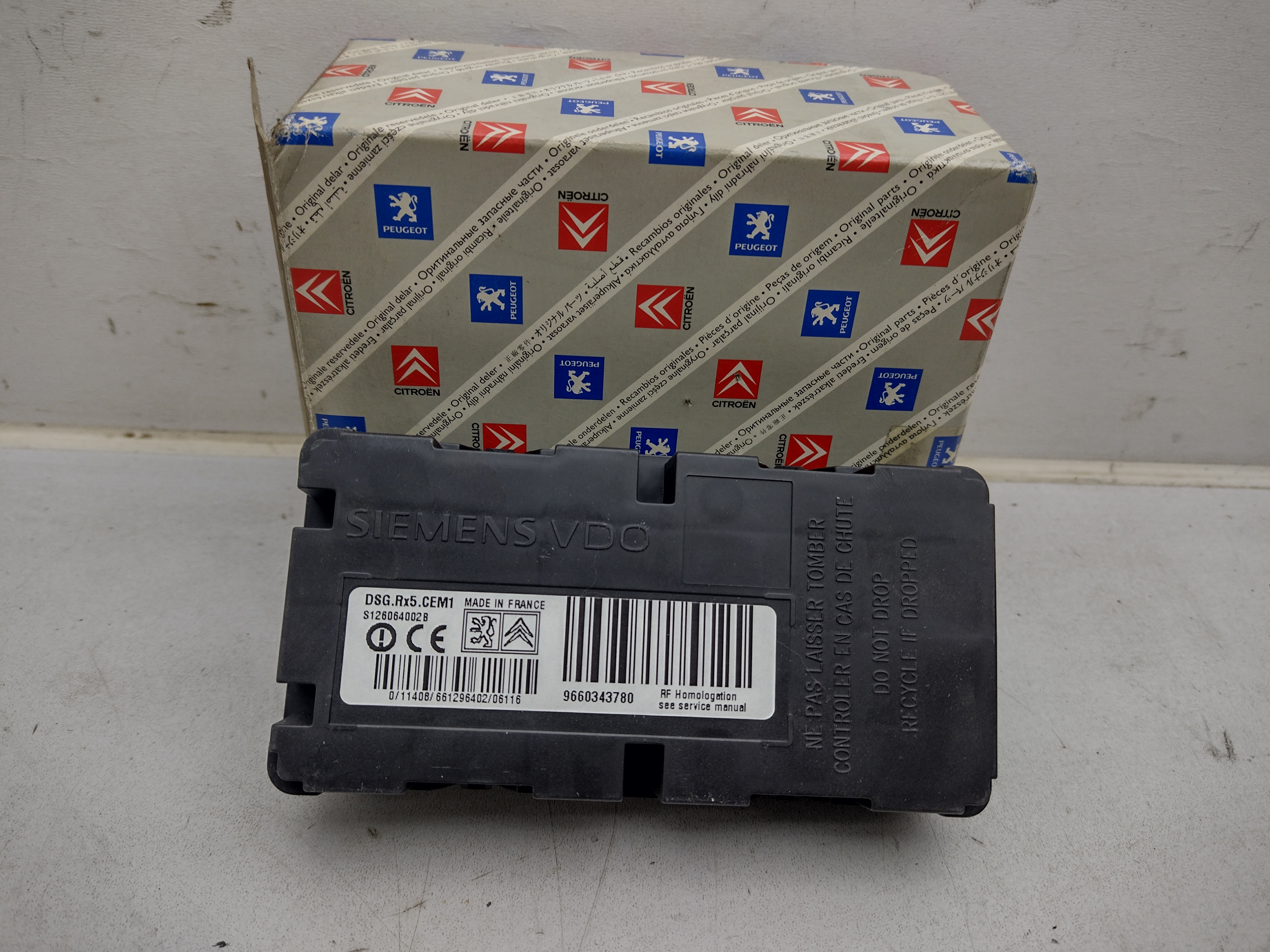 Peugeot / Citroen Steuergerät 543082 SIEMENS VDO DSG.Rx5.CEM1 NEU NOS NEW