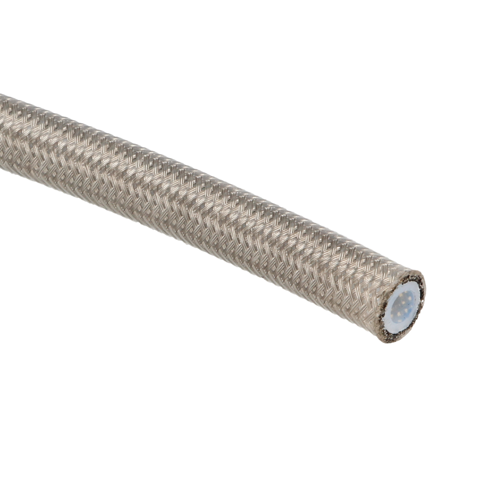 QSP Bremsleitung Edelstahl Mantel PTFE AN3 Dash 3 beschichtet transparent (3,56mm) - p/m1