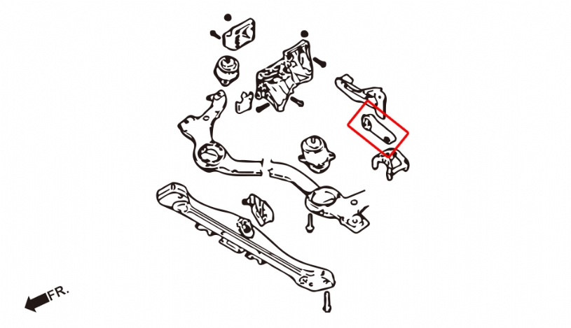 Hardrace Engine Halterung-top seitlich für Porsche Cayenne 1. 955/957