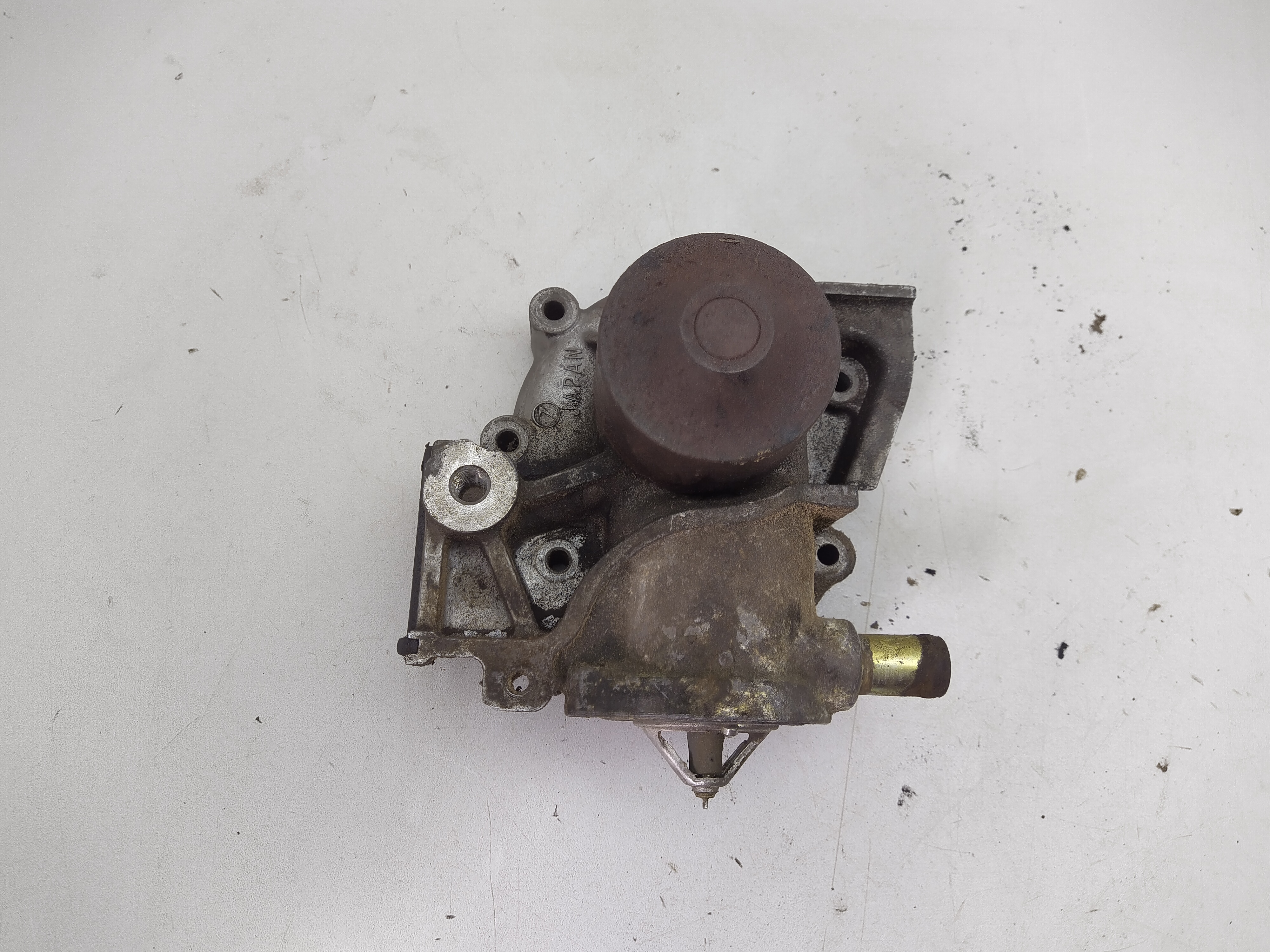 Wasserpumpe 1 Abgang mit Thermostat unten für Subaru EJ20 EJ22 Impreza Legacy Forester