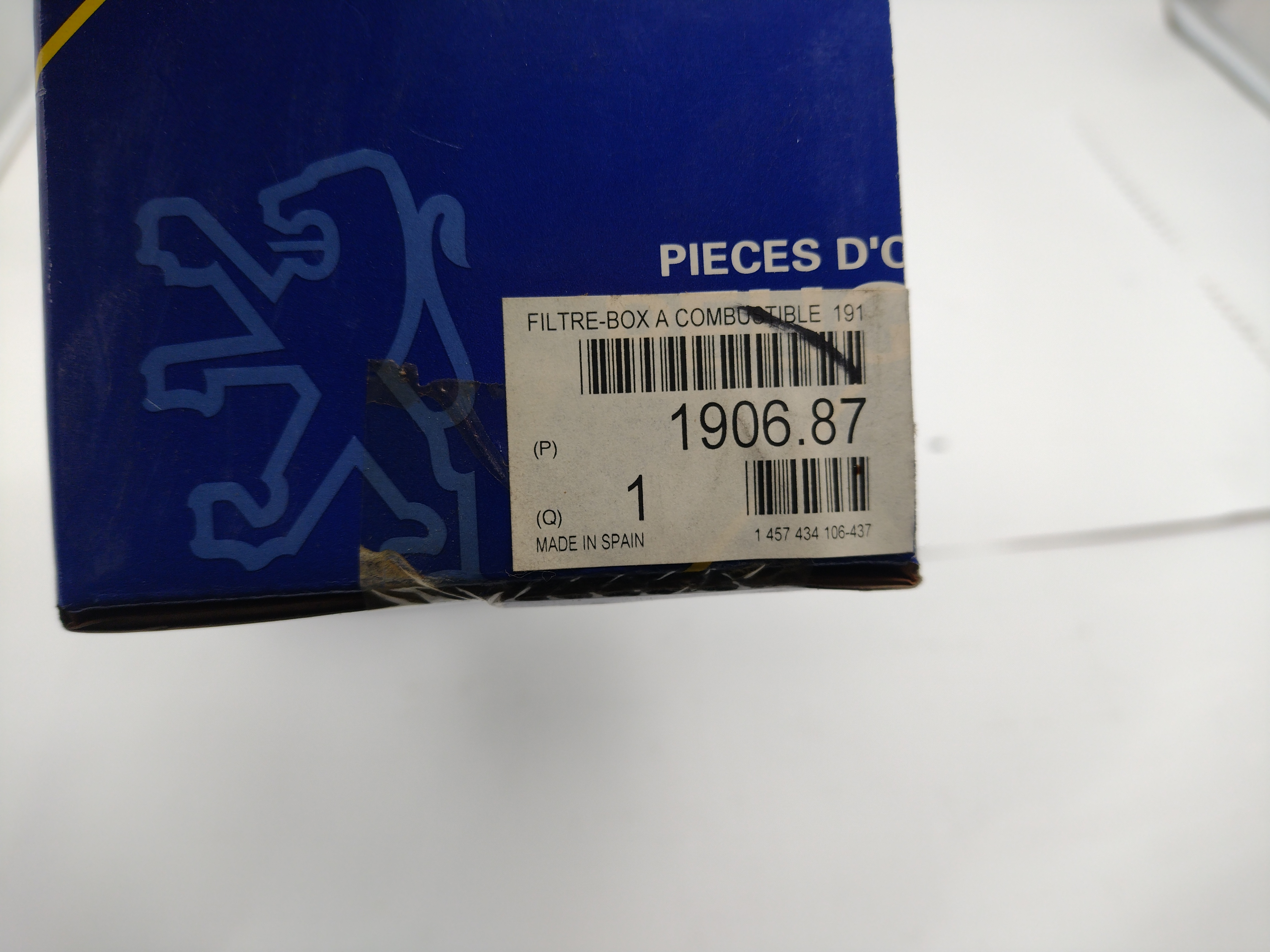 Peugeot Kraftstofffilter 190687 Bosch 1457434106 NEU NOS