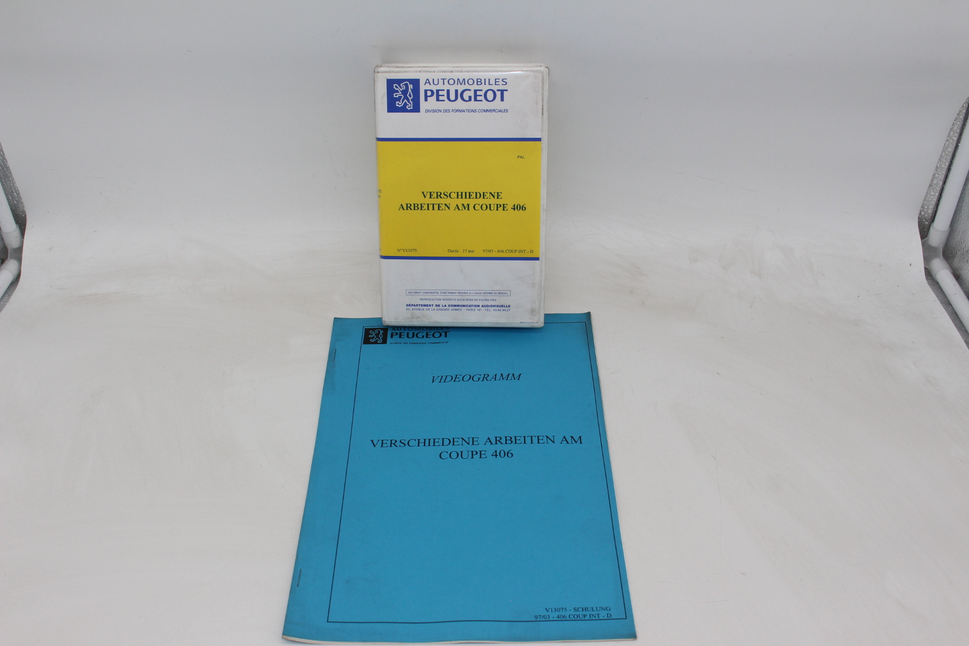 Original Peugeot Lehrvideokassette – Verschiedene Arbeiten am 406 Coupe