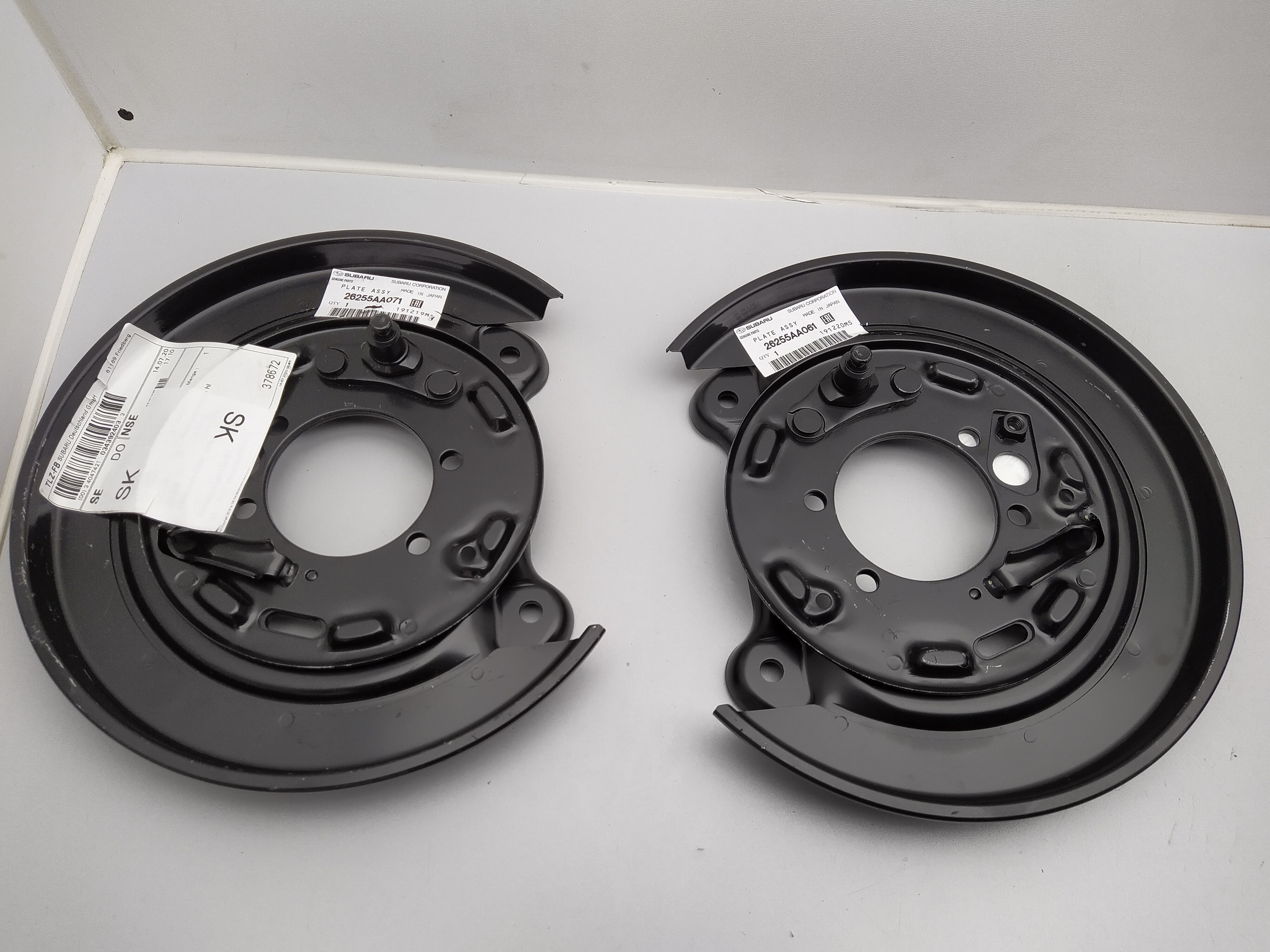 Satz hintere Ankerbleche für Subaru Impreza Legacy Forester