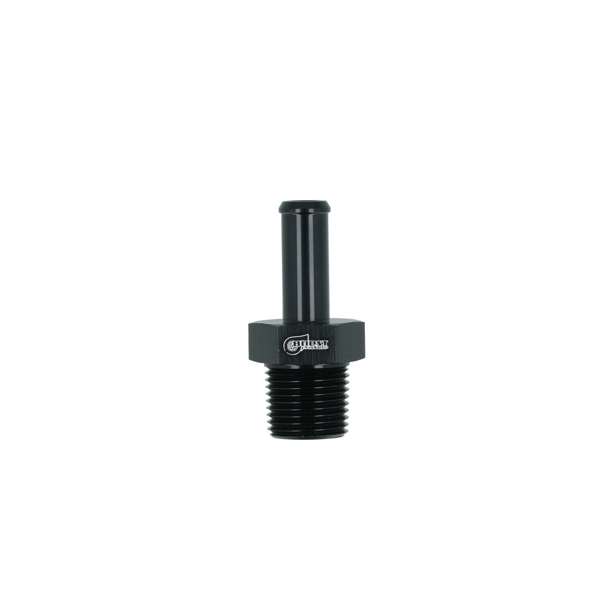 Einschrauber NPT 3/8" männlich zu Schlauchanschluss 10mm (3/8") - schwarz matt